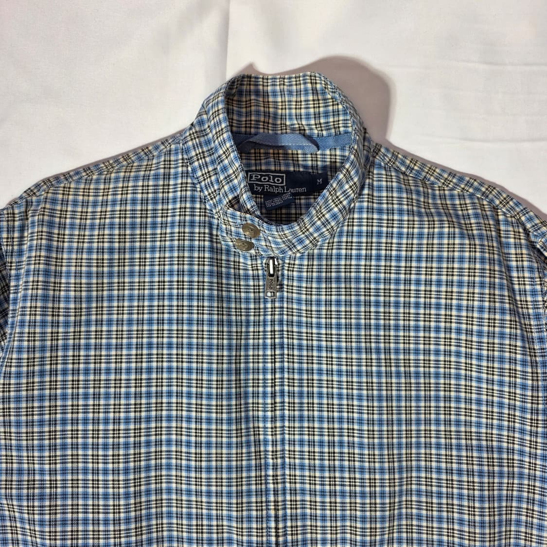 [M]폴로 랄프로렌 블루 체크 헤링턴 자켓 상품이미지2