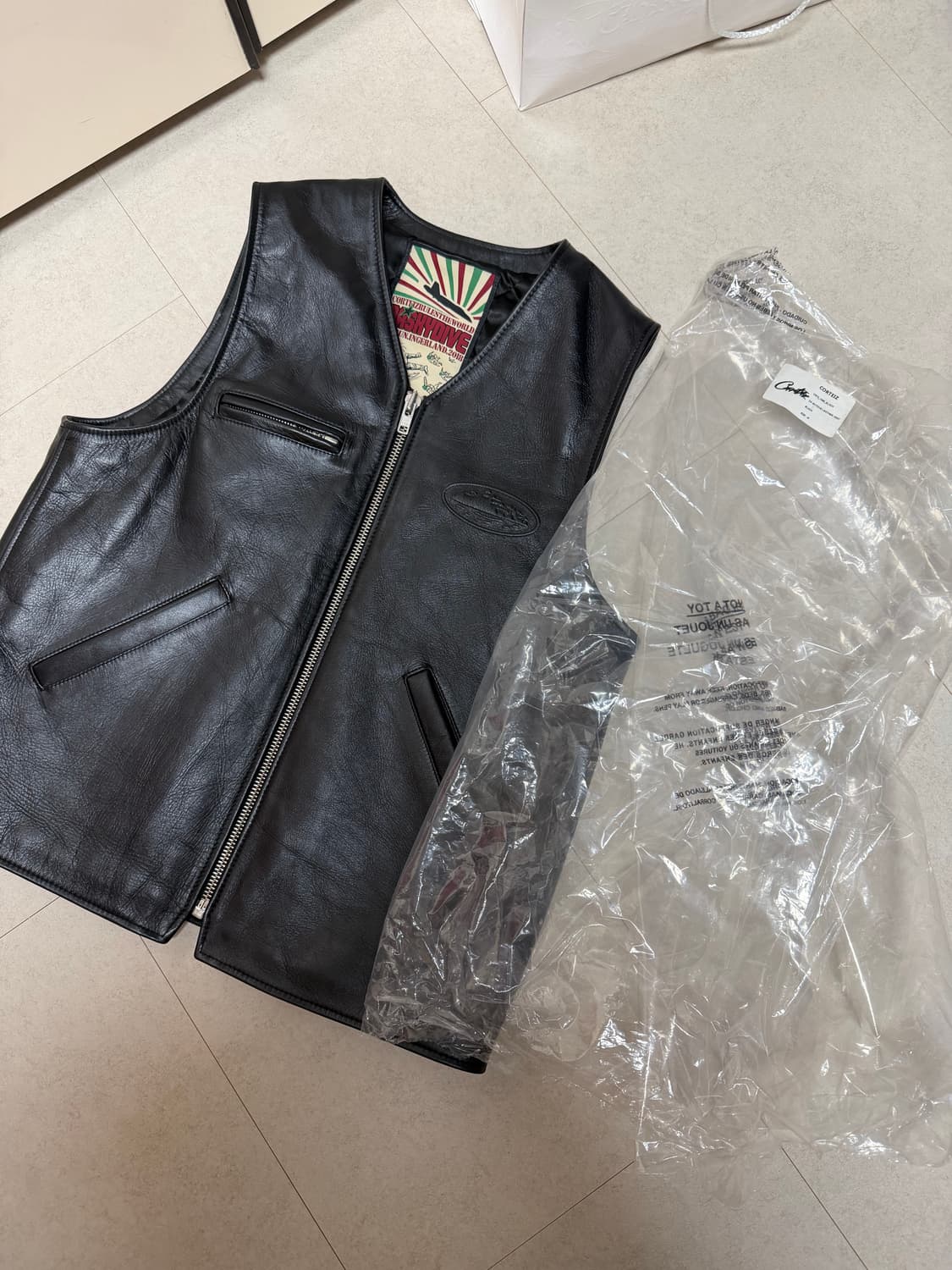 코르테이즈 레더 베스트 조끼 (M) 상품이미지2