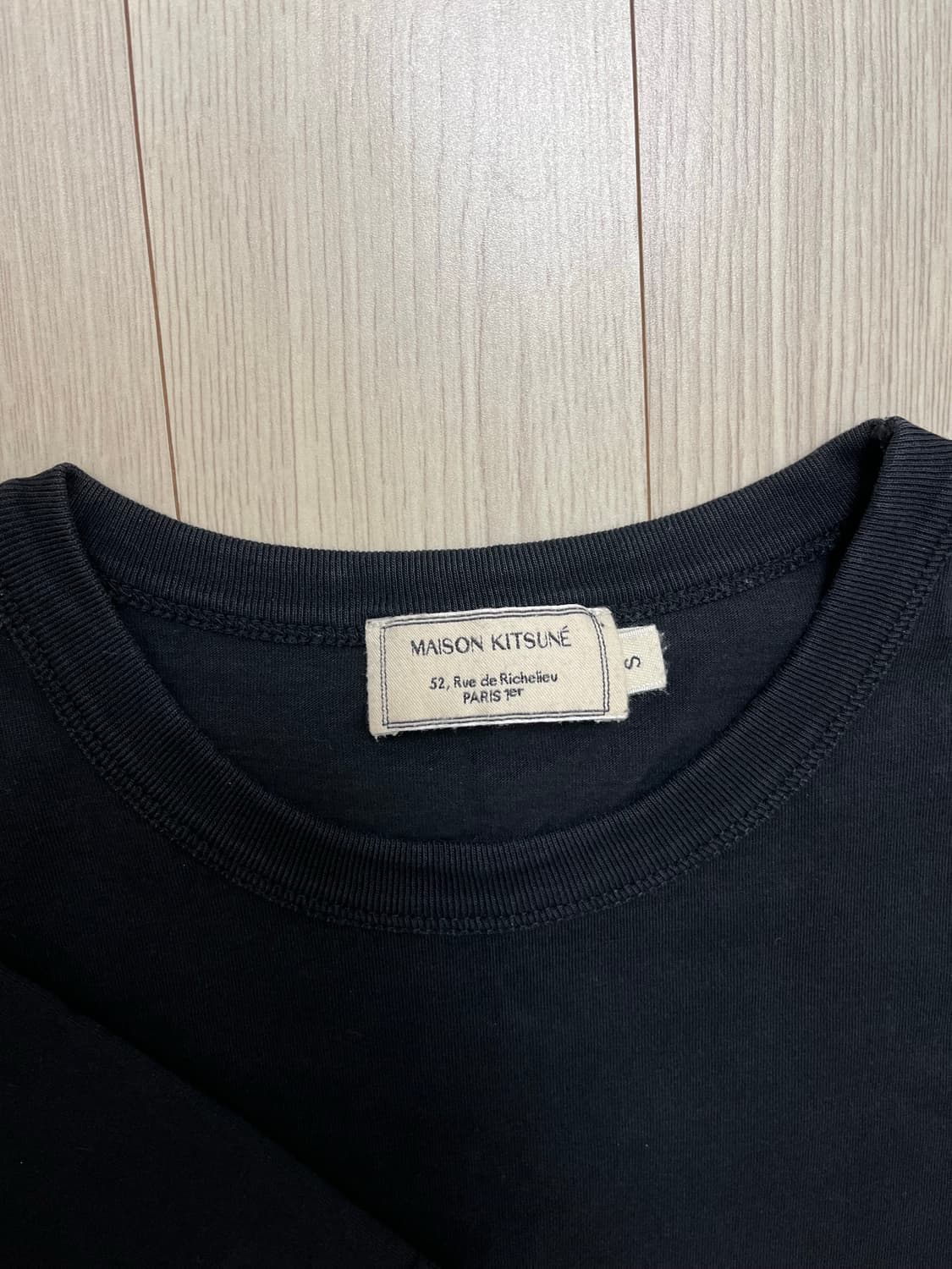 메종키츠네 반팔 블랙(사진추가) 상품이미지3