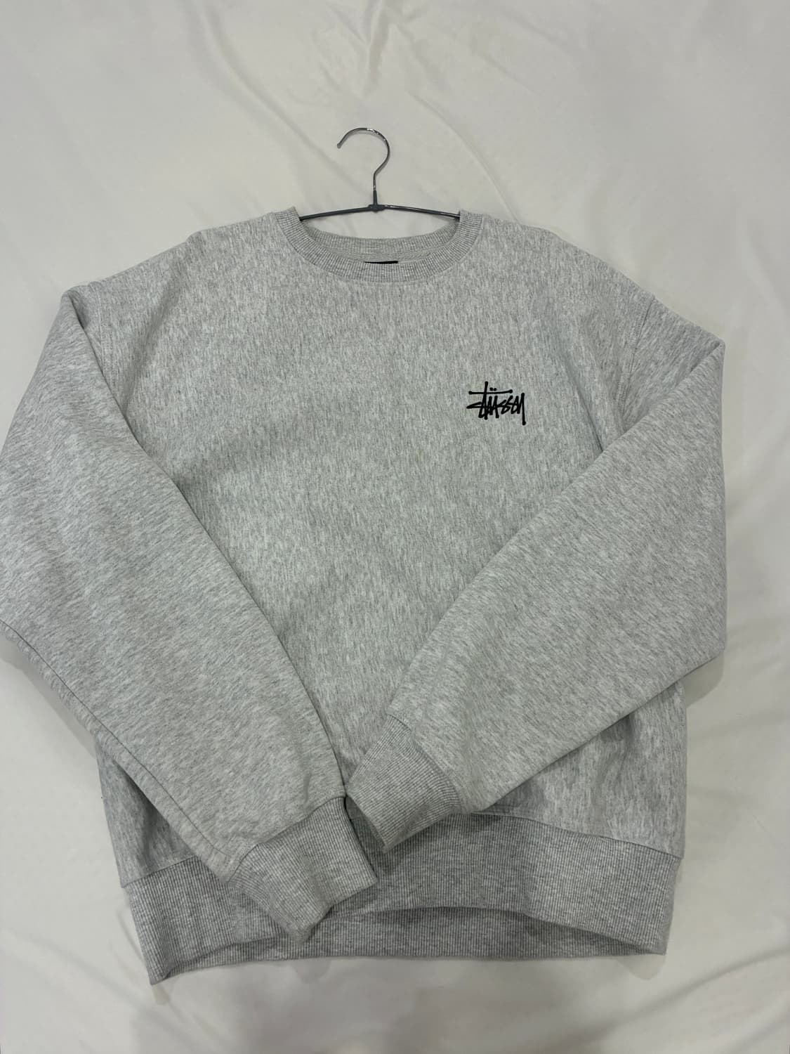 스투시 베이직 크루넥 맨투맨 애쉬 헤더 상품이미지3