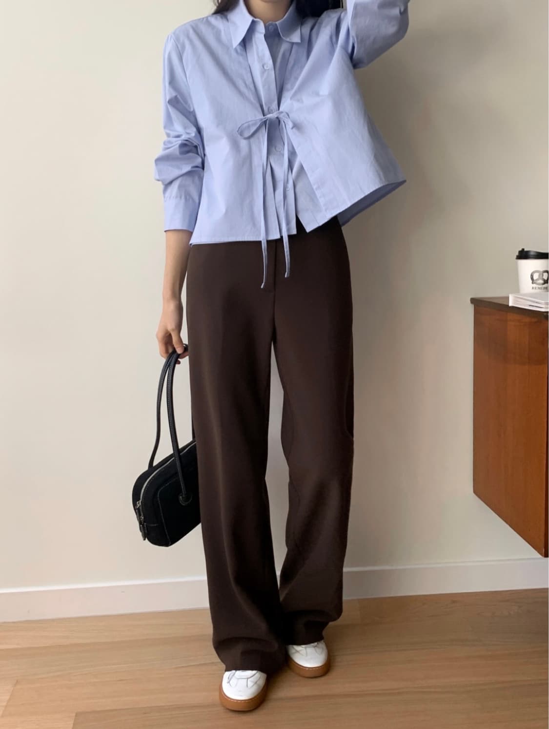 (새상품, 미개봉) 98도씨 워크 히든밴딩 일자 슬랙스 (도톰ver.) 상품이미지2