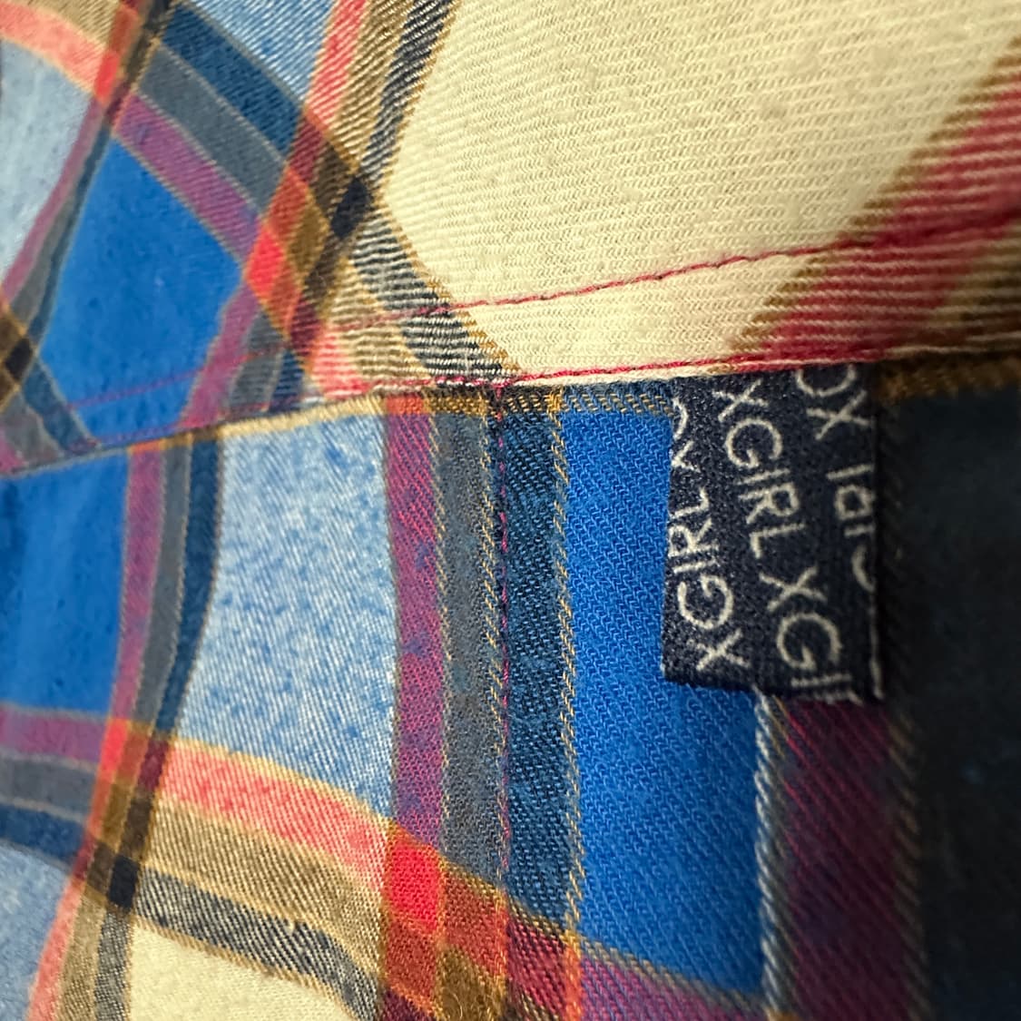 X-GIRL woman check shirt 상품이미지5