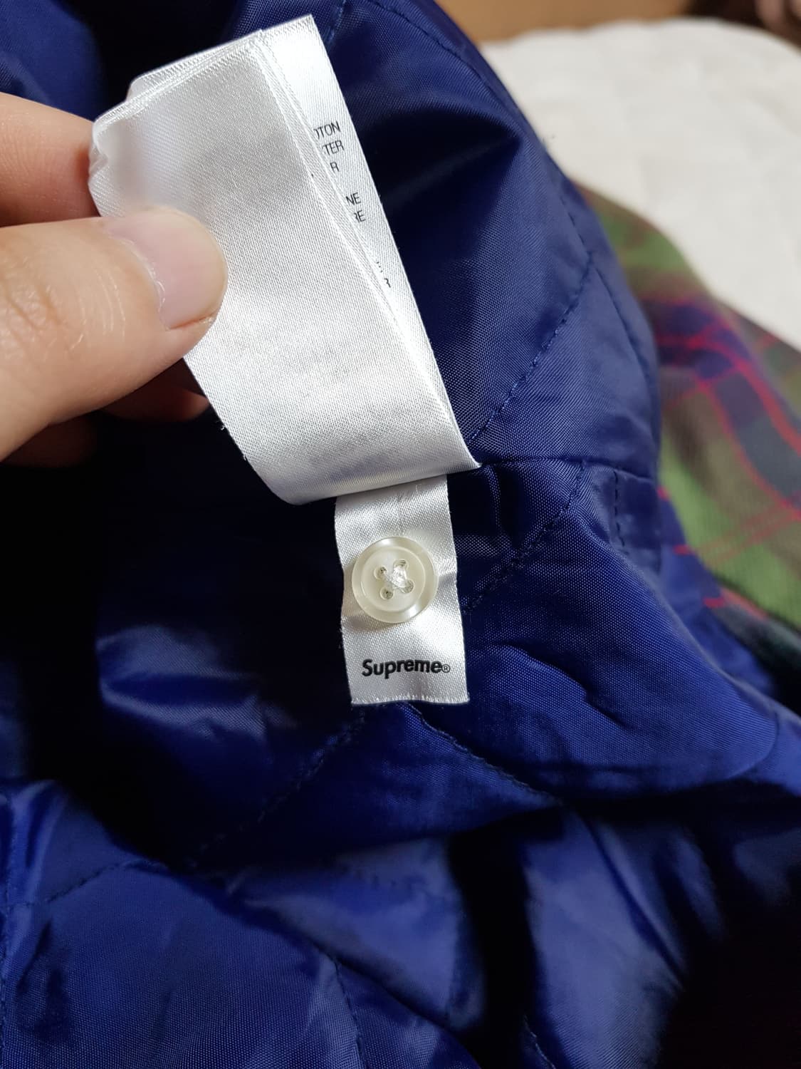 슈프림 퀼티드 플란넬 셔츠 자켓 그린 24SS 상품이미지9