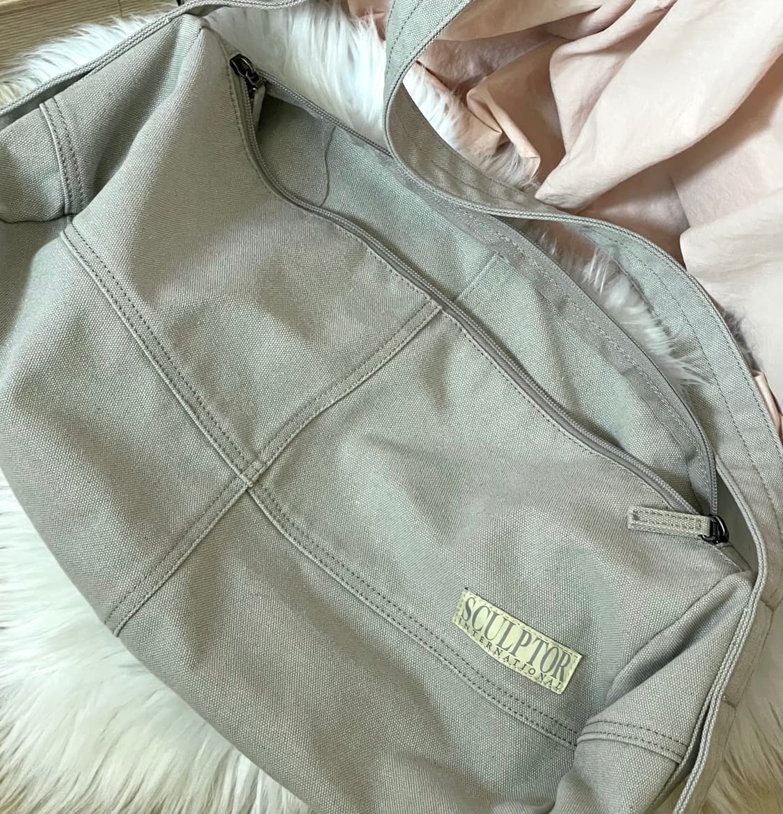 스컬프터 더플백 Vintage Canvas Duffel Bag Pale 상품이미지4
