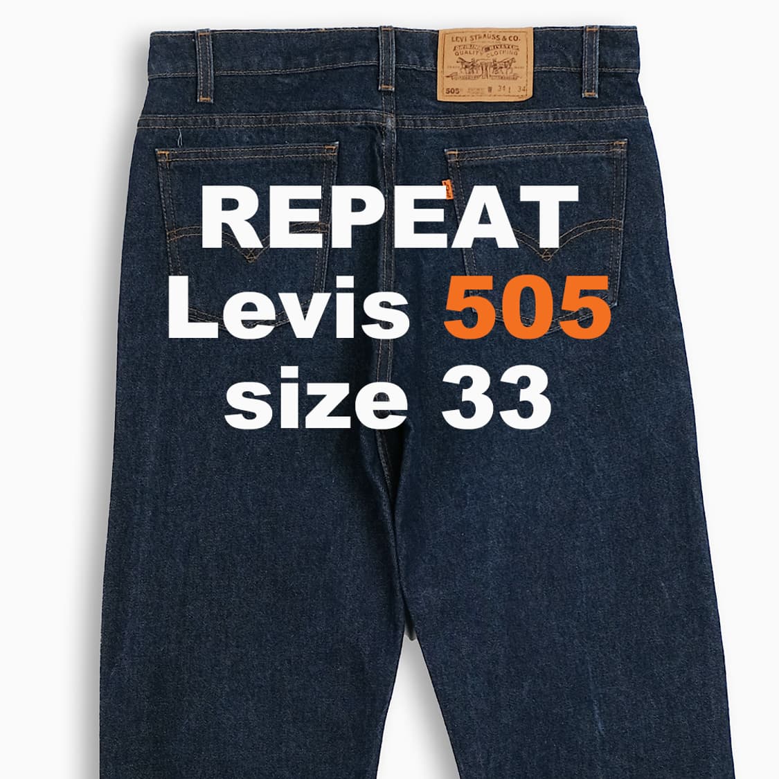 리바이스 505 오렌지탭 생지 90s USA 33인치 OR50534125 상품이미지1