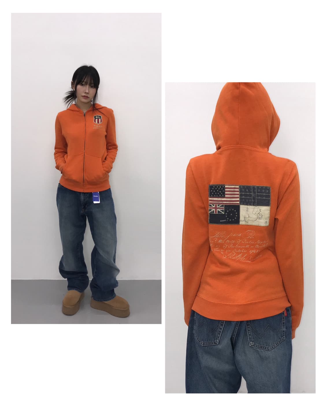 Polo Jeans RL Patch Zip Hoodie 상품이미지1