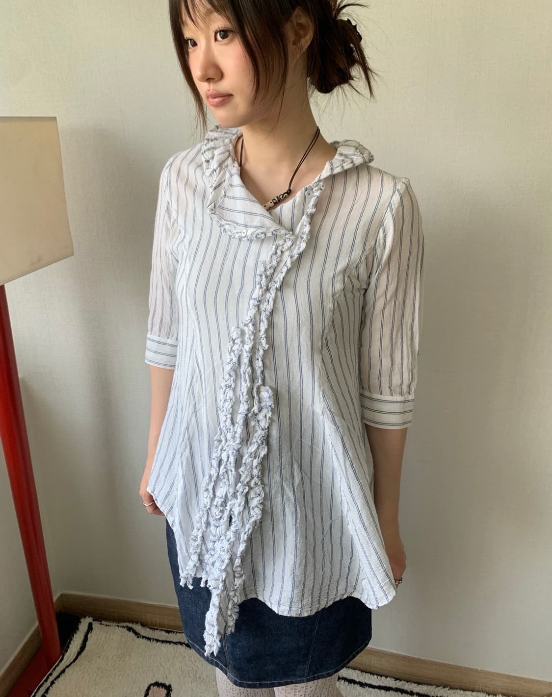 mb lucas cachette, frill blouse 상품이미지2