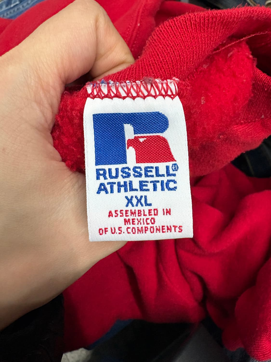 [2XL] 90s RUSSEL USA 러셀 블랭크 스웻셔츠 크루넥  상품이미지3