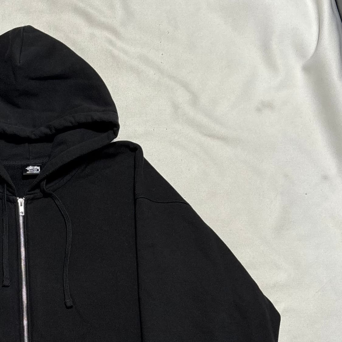 2XL 스투시 비치 루트 블랙 후드 집업 상품이미지1