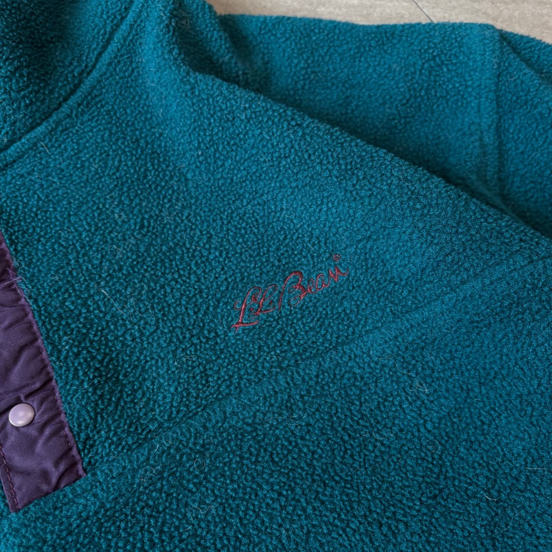 90s L.L.bean 90년대 생산 엘엘빈 그린 플리스 신칠라  상품이미지3