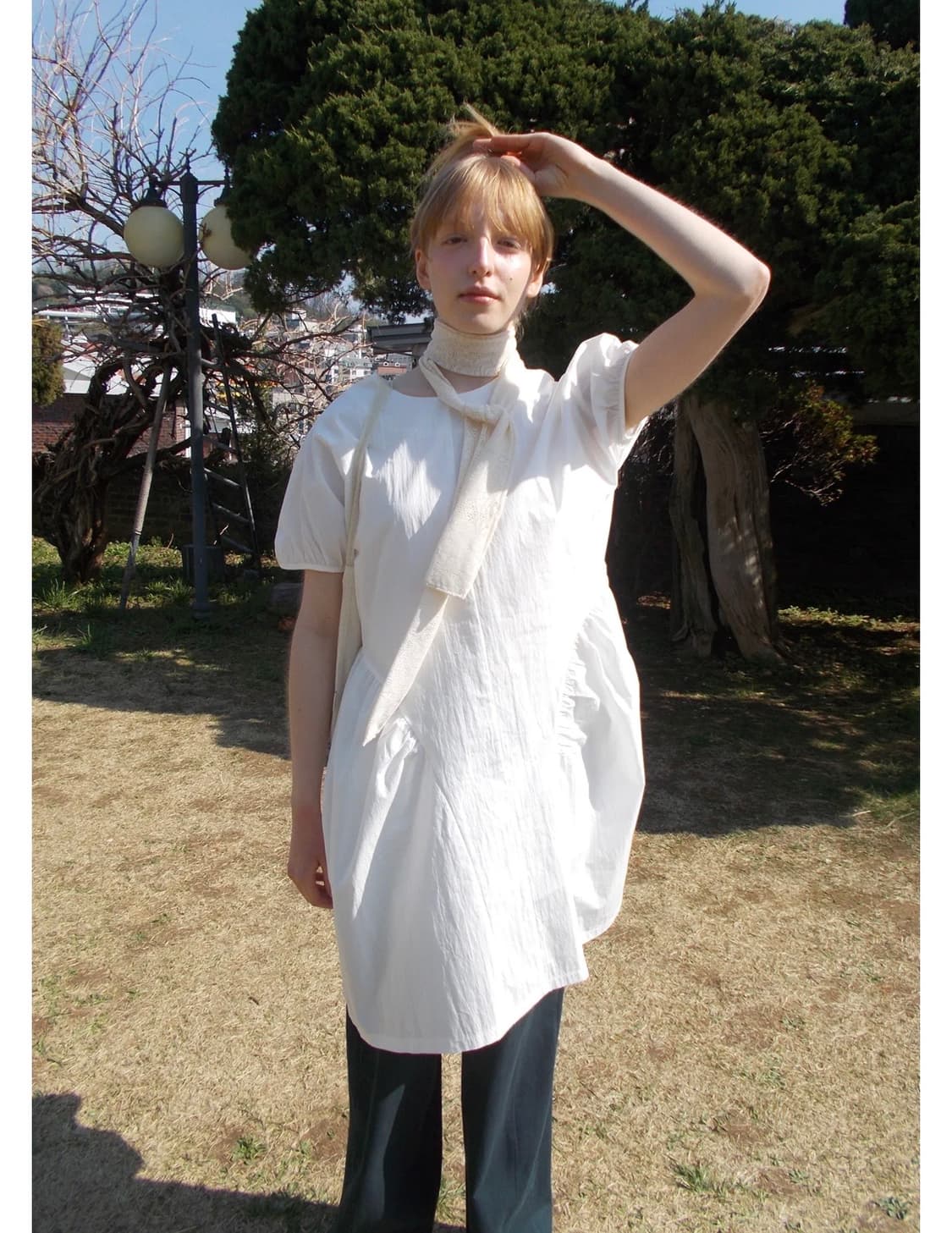페스토 캡 슬리브 셔링 원피스 pesto SHIRRING DRESS 상품이미지2