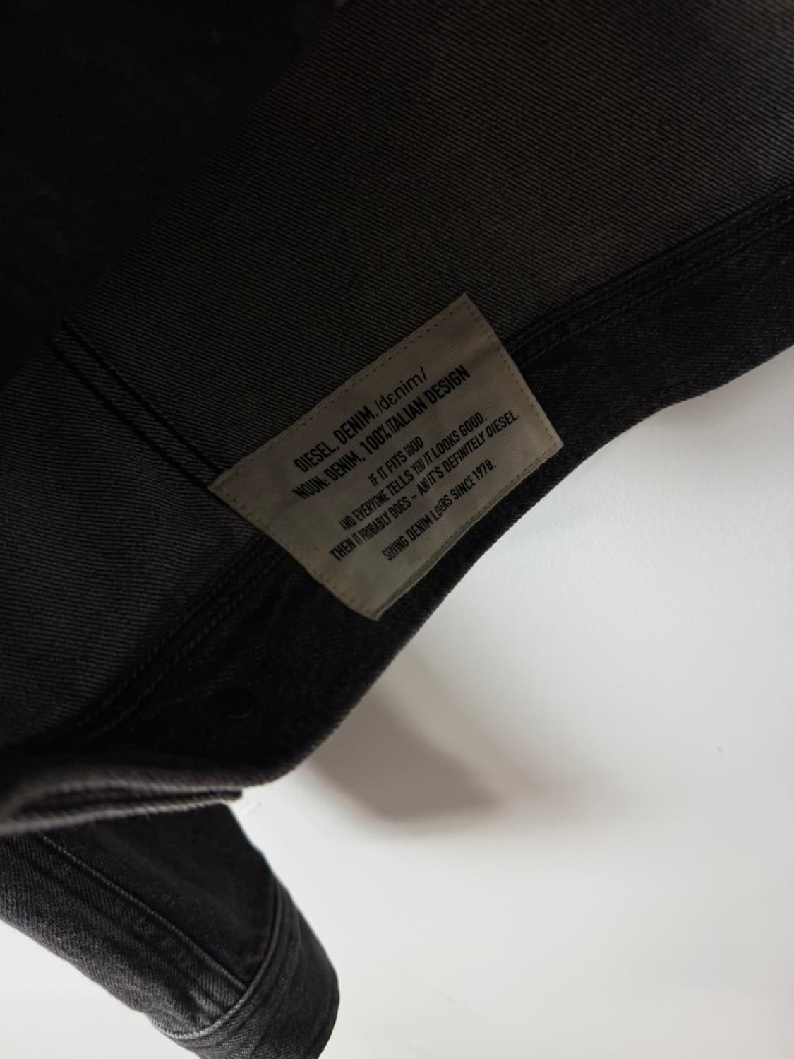 디젤 흑청 데님 트러커 자켓  상품이미지7
