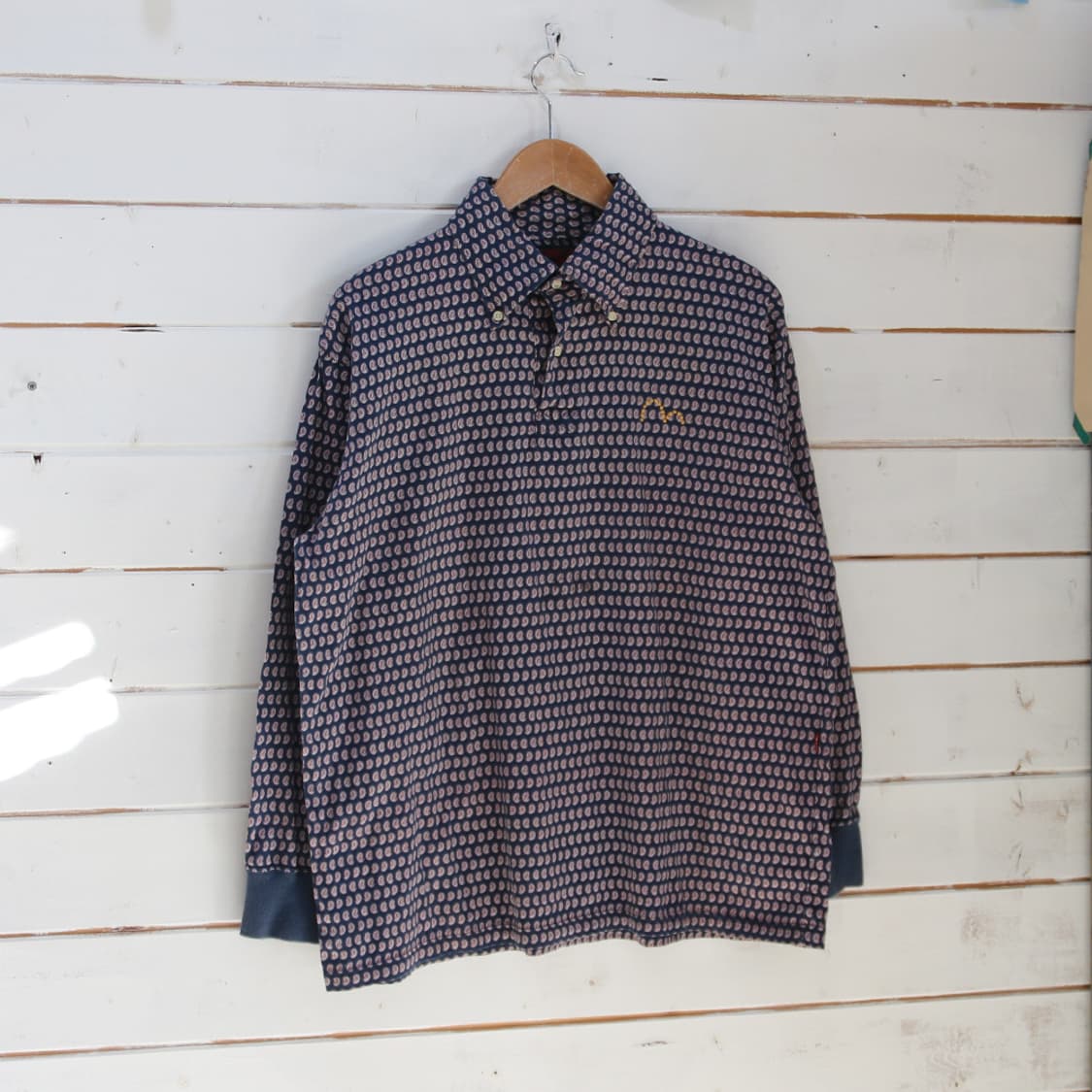 (착용컷) EVISU 패턴 카라 티셔츠 (남성용 100) 상품이미지1