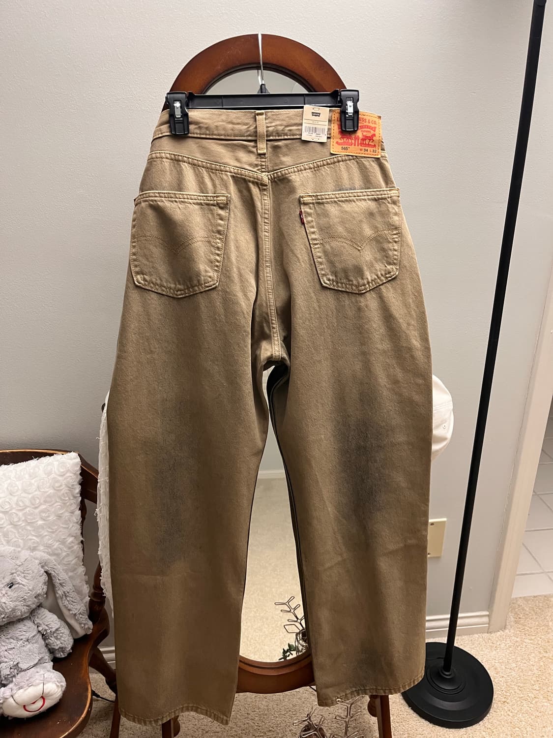 (새상품/34*32) 리바이스 565 루즈핏 샌드 브라운 NXBD 상품이미지5