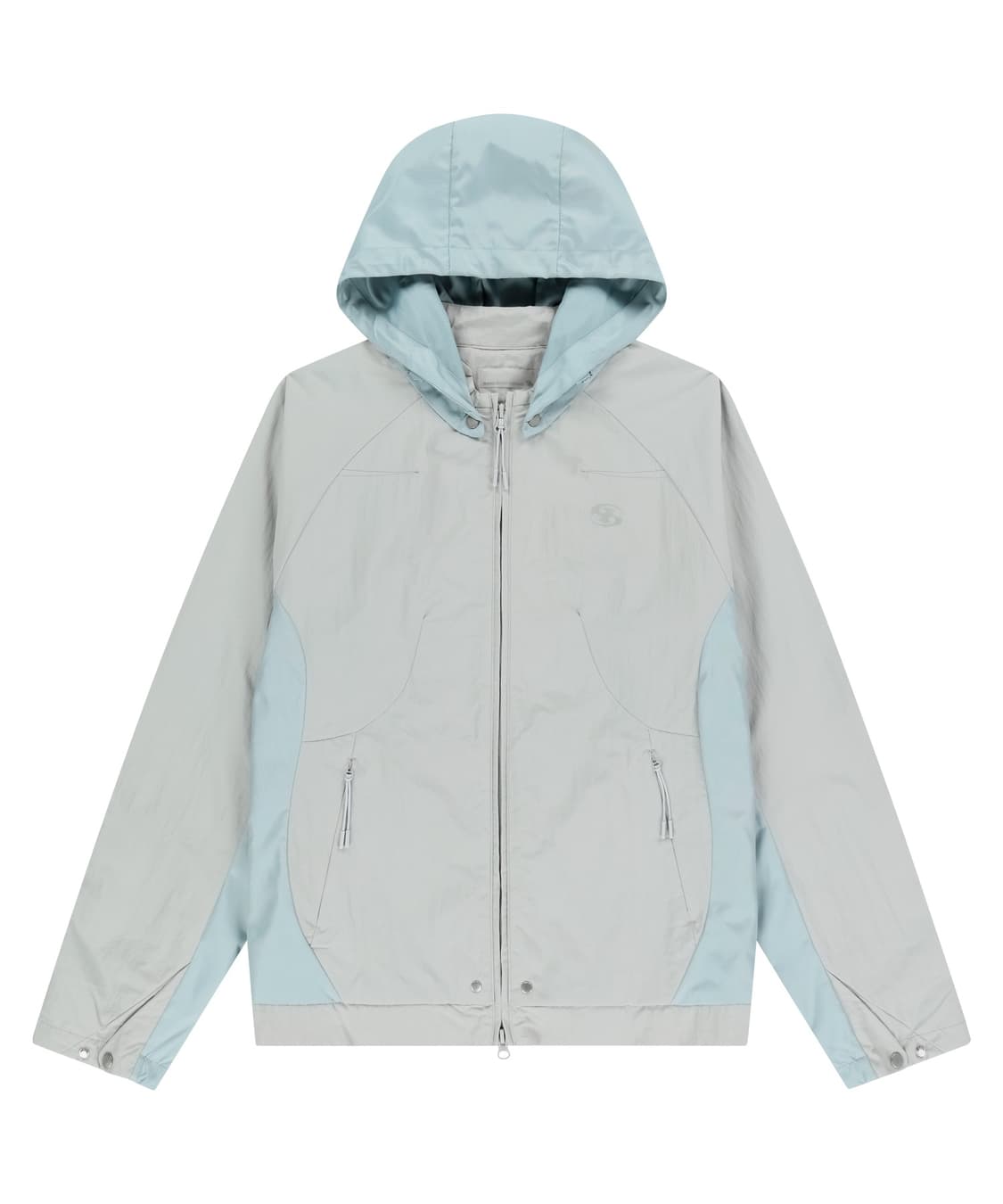 [3]산산기어 콘트레스트 자켓 라이트 그레이 상품이미지1