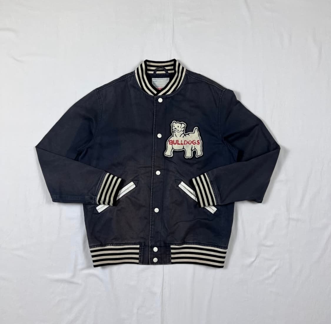 [L] 2012 슈프림 불독 바시티 스타디움 자켓 상품이미지1