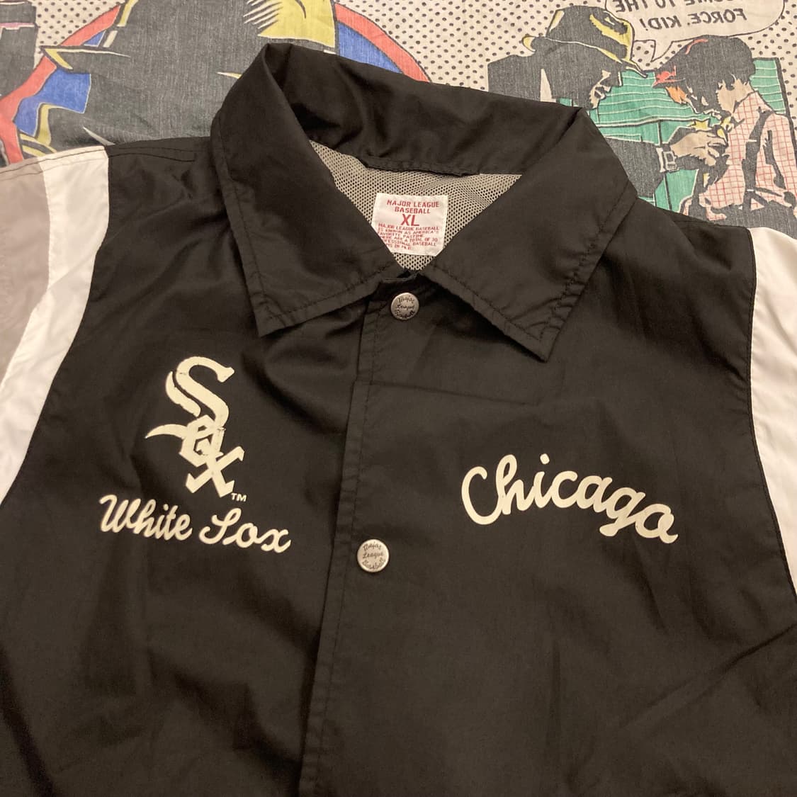 일본 유니클로 프린팅 시카고 화이트 삭스 코치 자켓 상품이미지4