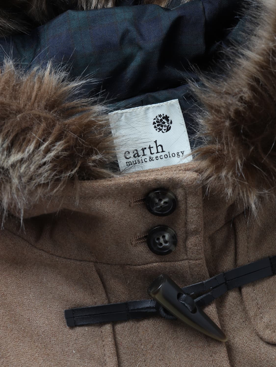earth music&ecology Fur Duffle Coat 상품이미지7