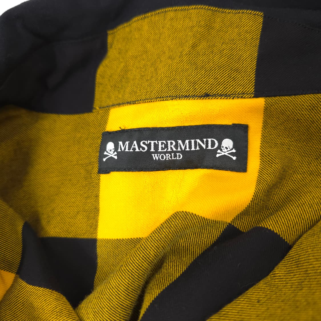 마스터마인드 월드 코튼 체크 후드자켓 옐로우-블랙 체크 (L) 상품이미지3