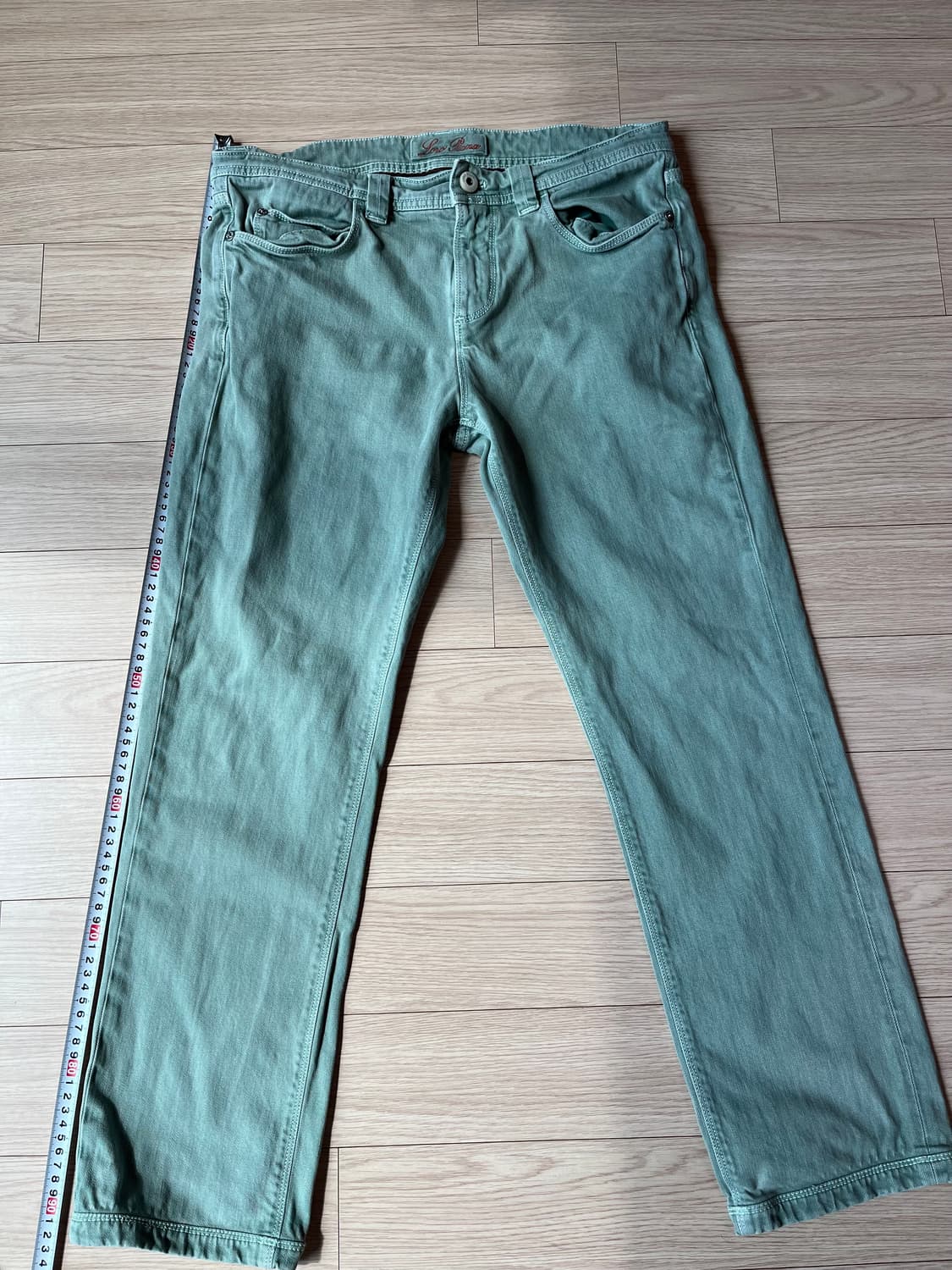 로로피아나 남성 올리브색 데님 바지 32사이즈 정품 상품이미지8