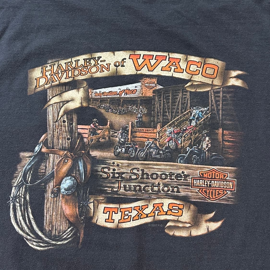 00s 할리데이비슨 플레임 롱슬리브 티셔츠 XXL 상품이미지4