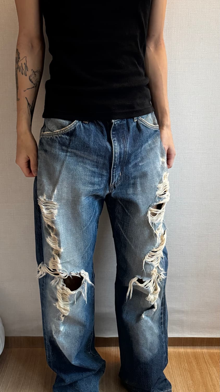 랭글러 커스텀 데님 팬츠 상품이미지1