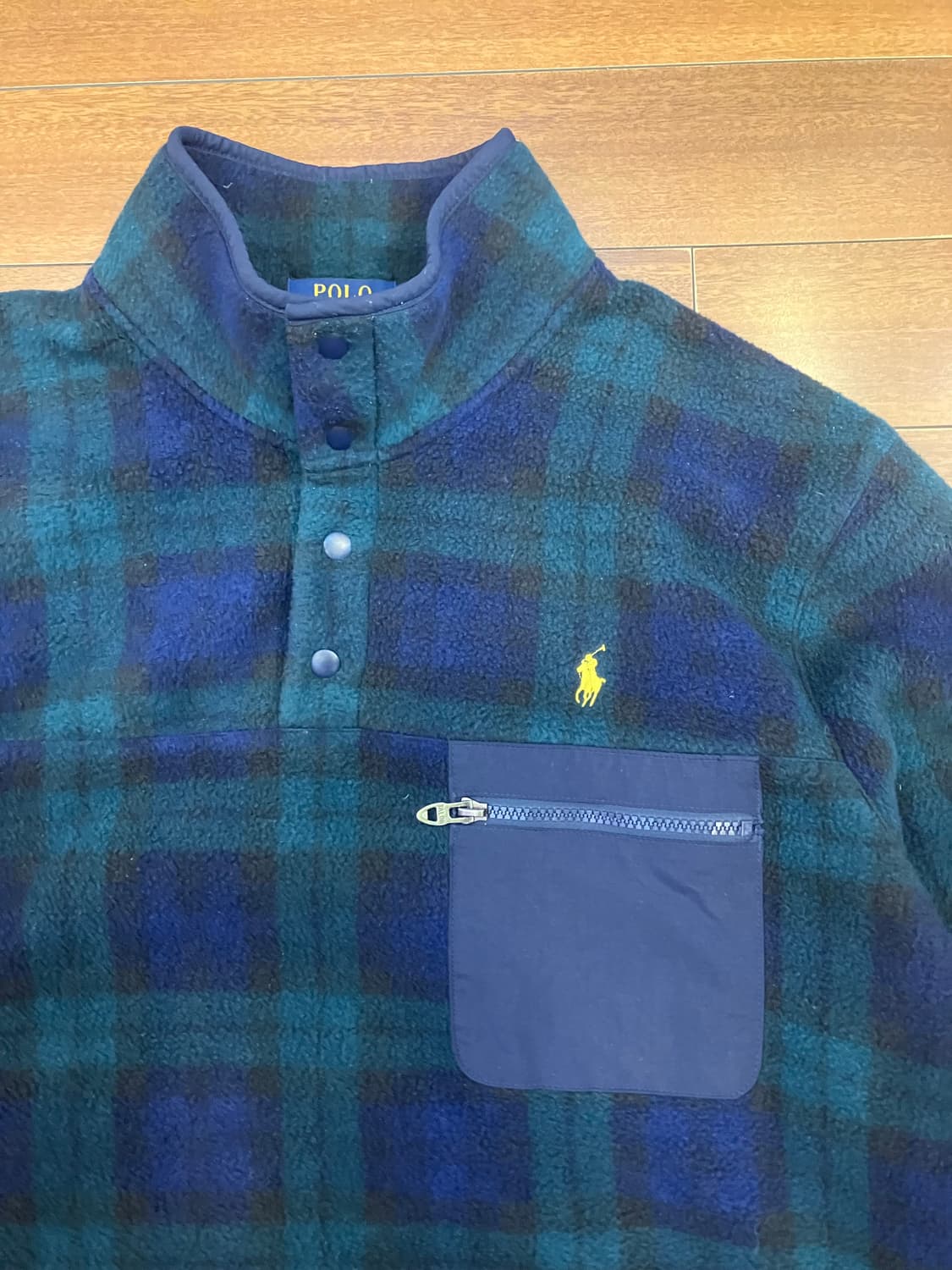 폴로랄프로렌 타탄 플리스 풀오버 L 상품이미지2