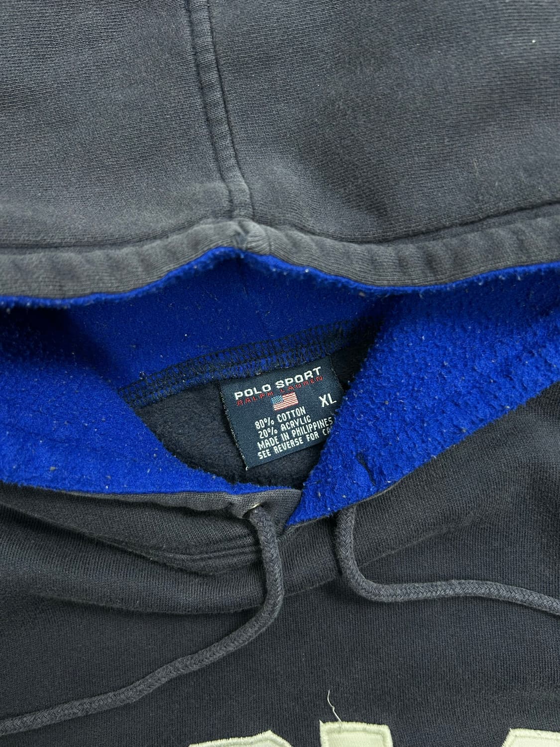 폴로 스포츠 빅로고 성조기 후드티 XL 상품이미지5