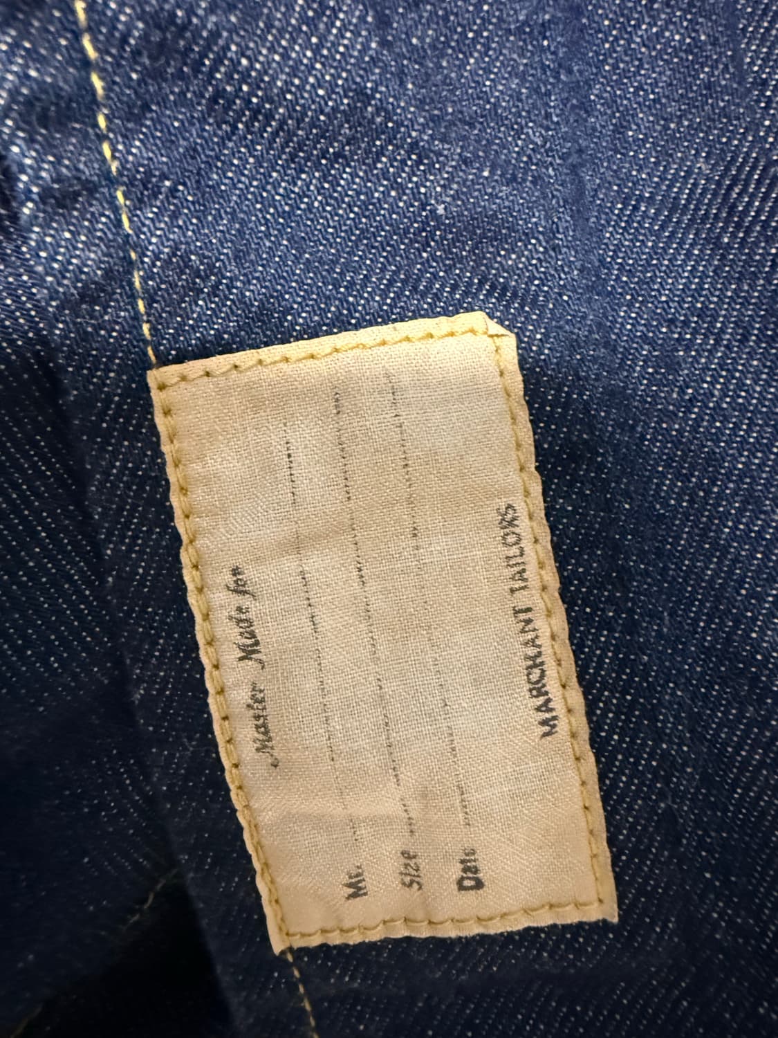 [4,XL] 캐피탈 8온즈 데님 샵 코트 상품이미지9