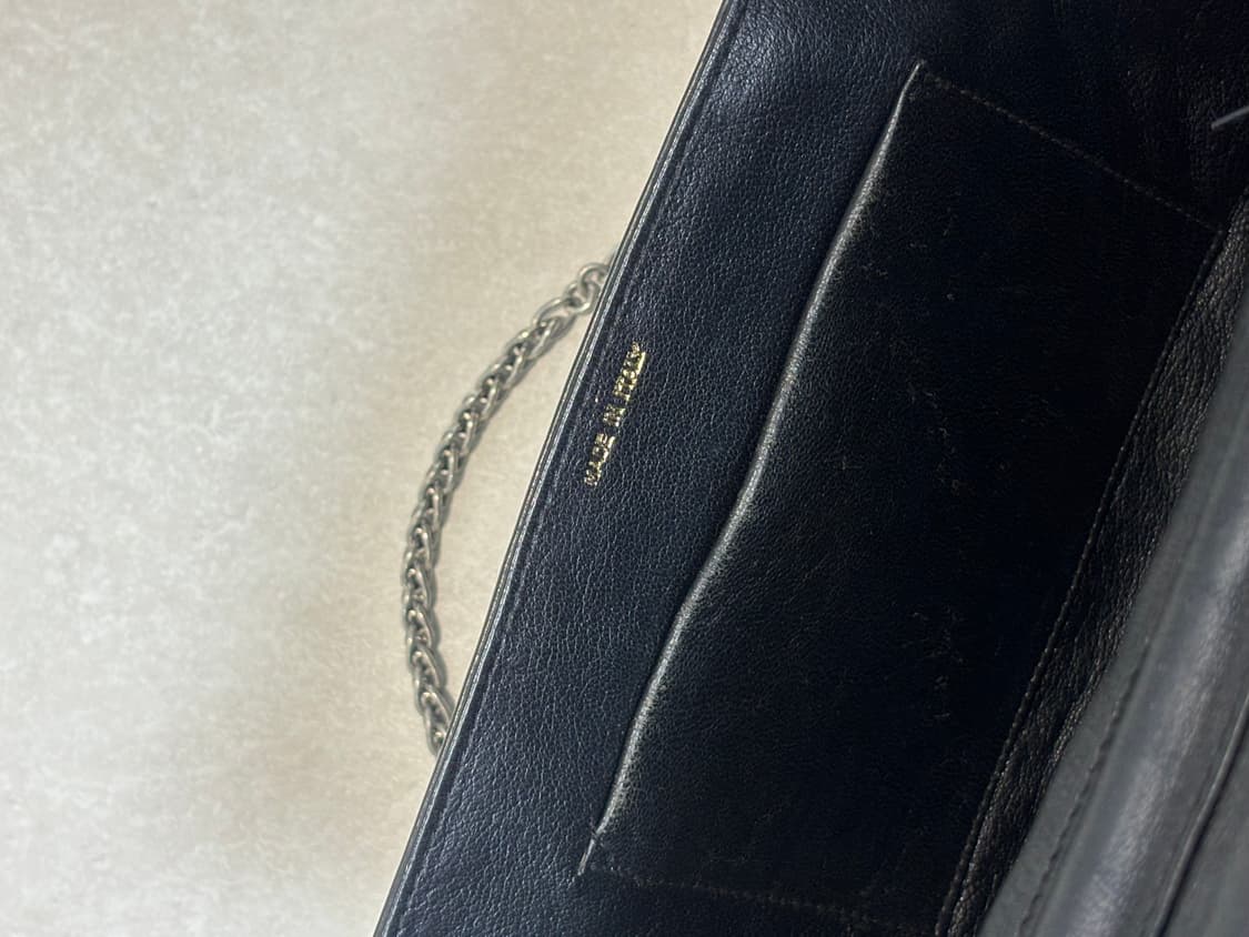 정품 샤넬 빈티지 쉐브론 블랙 체인백 3번대 상품이미지4