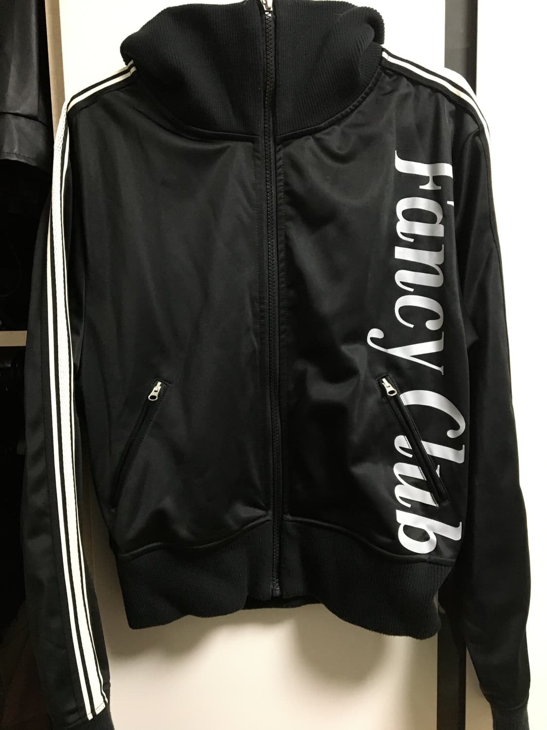 팬시클럽 라인 져지 트랙 집업 블랙 상품이미지2