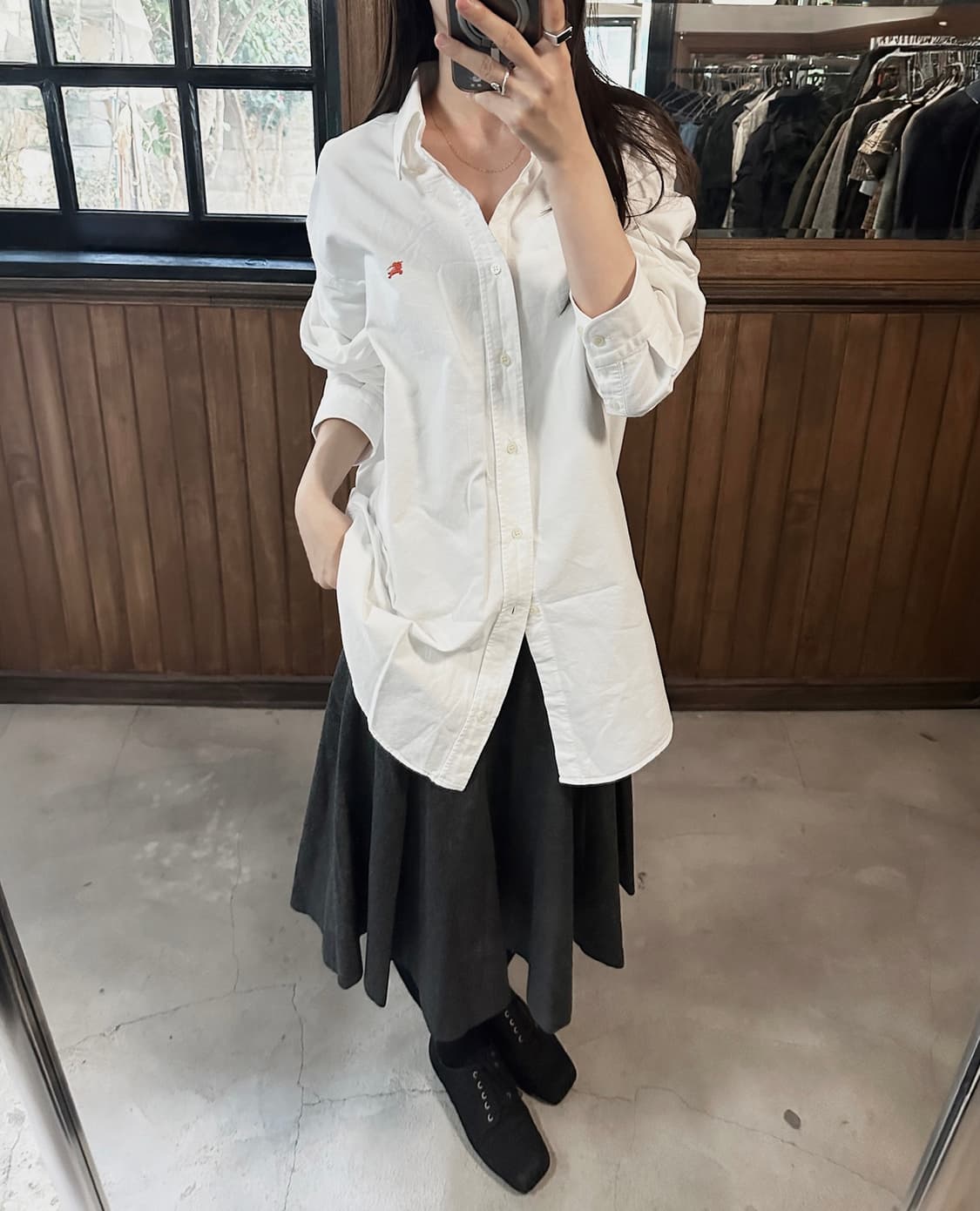 BURBERRY LONDON gray pleated skirt 상품이미지2