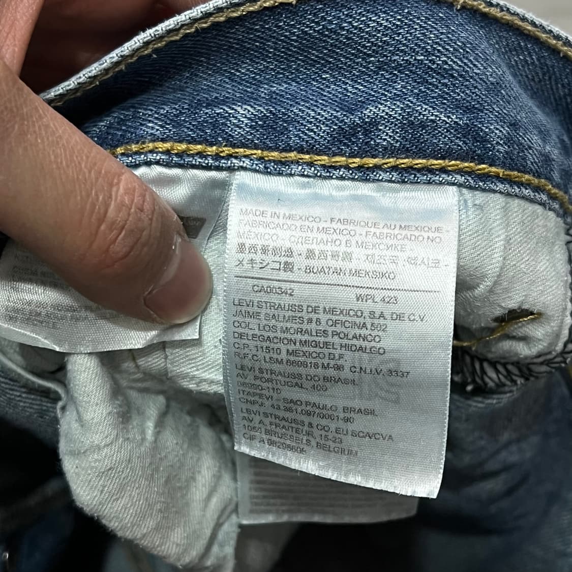  리바이스 501 데님팬츠 y15493 상품이미지7