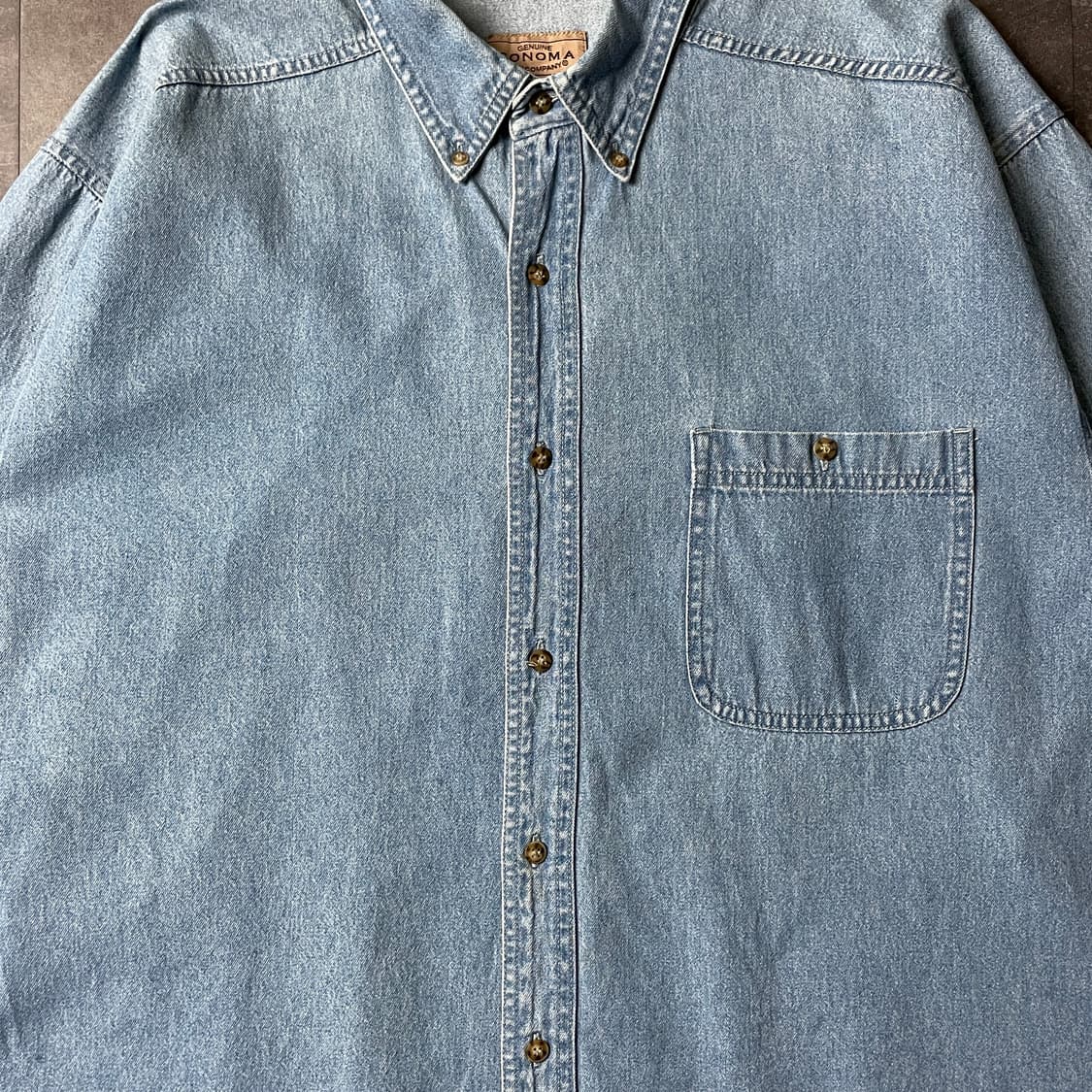 SONOMA 빈티지 다운버튼 코튼 데님 셔츠 A00707 상품이미지3