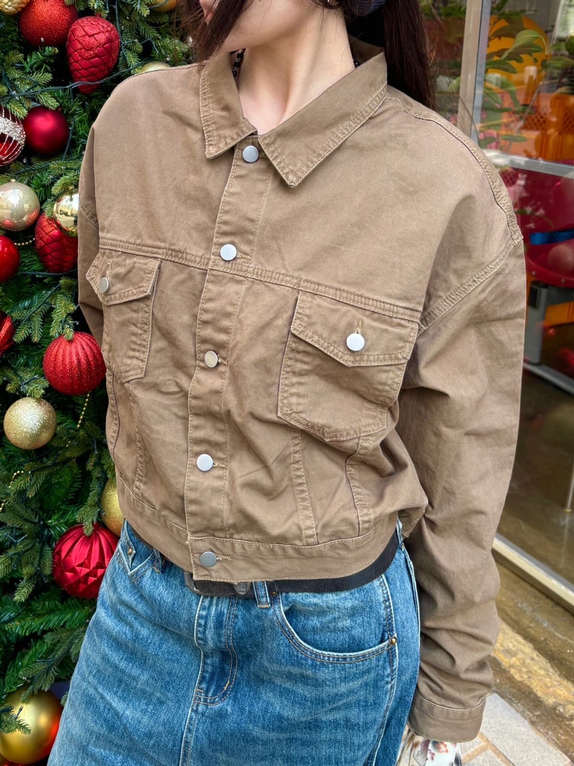 *Pre order [unisex] 시티 워크 빈티지 크롭 자켓(2co) 상품이미지5