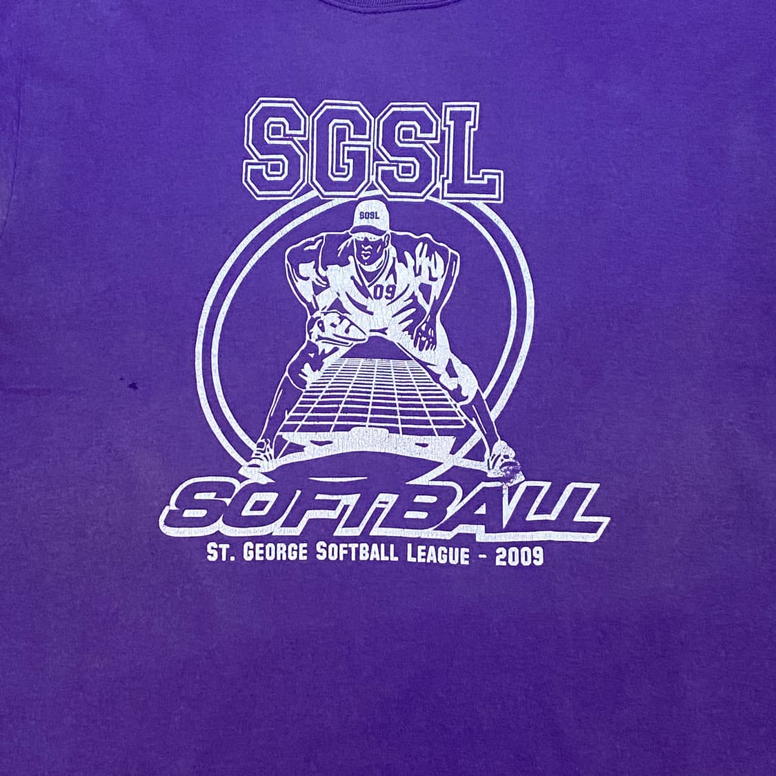 미국 빈티지 SGSL 소프트볼 프린팅 반팔티 스포츠티 상품이미지2