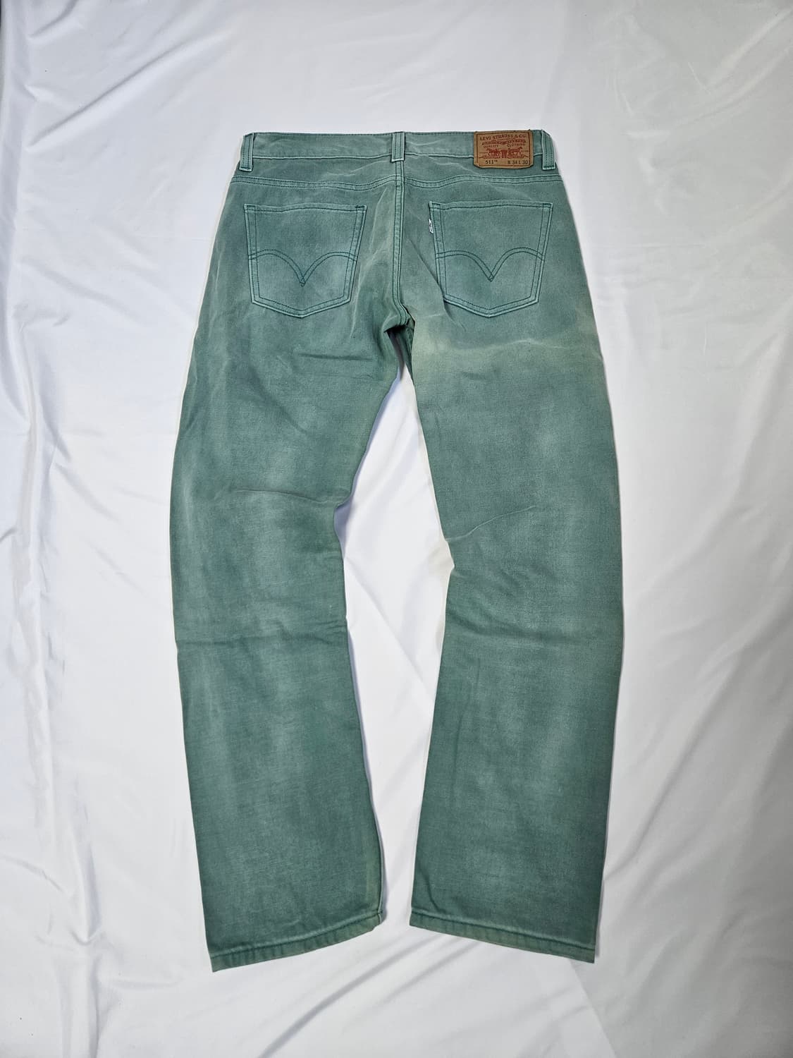 00s 리바이스 511 화이트탭 그린워싱 데님팬츠 청바지 빈티지 34 상품이미지1