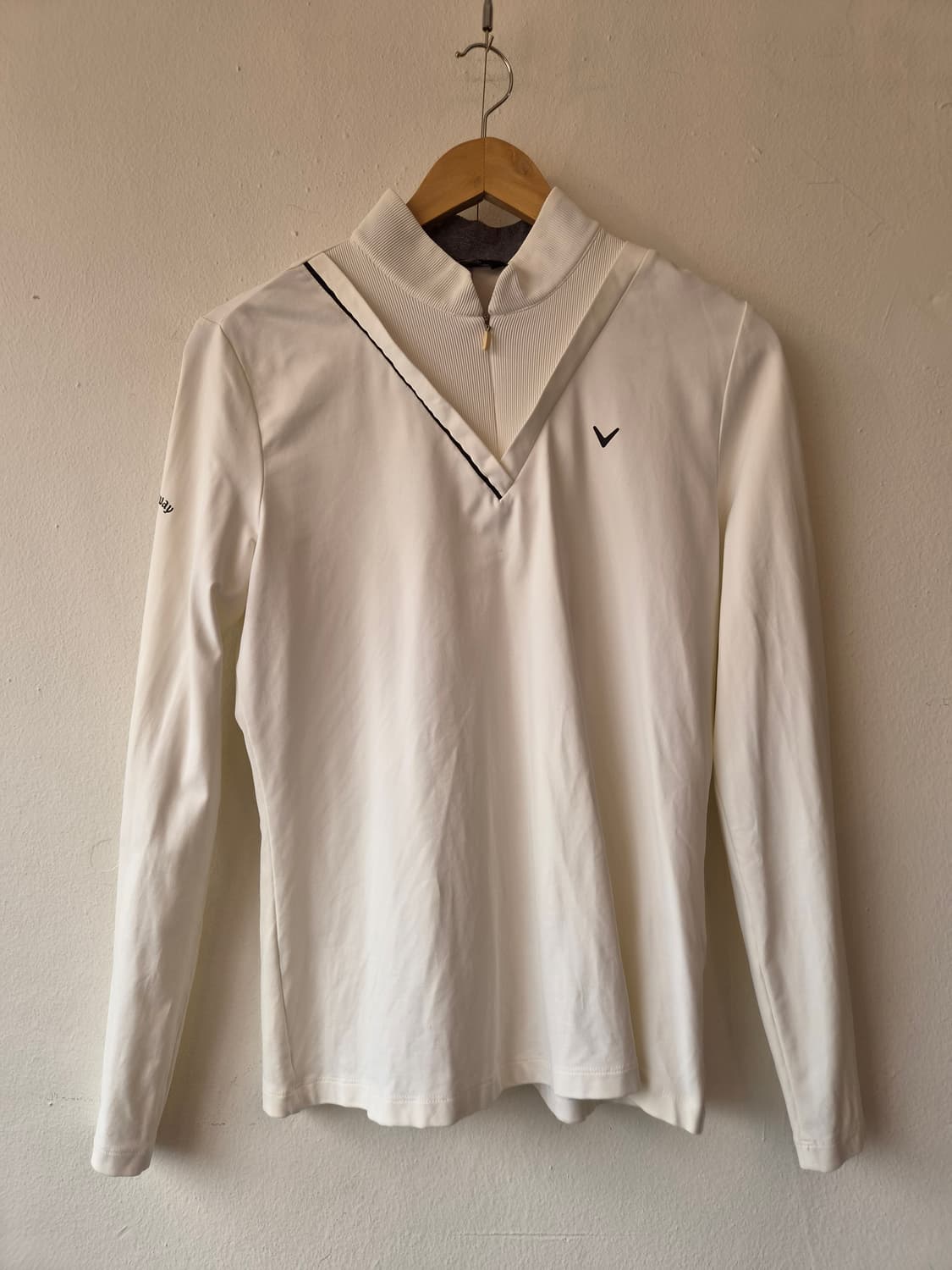 캘러웨이 여성 하프넥긴팔골프티셔츠 100사이즈 상품이미지2