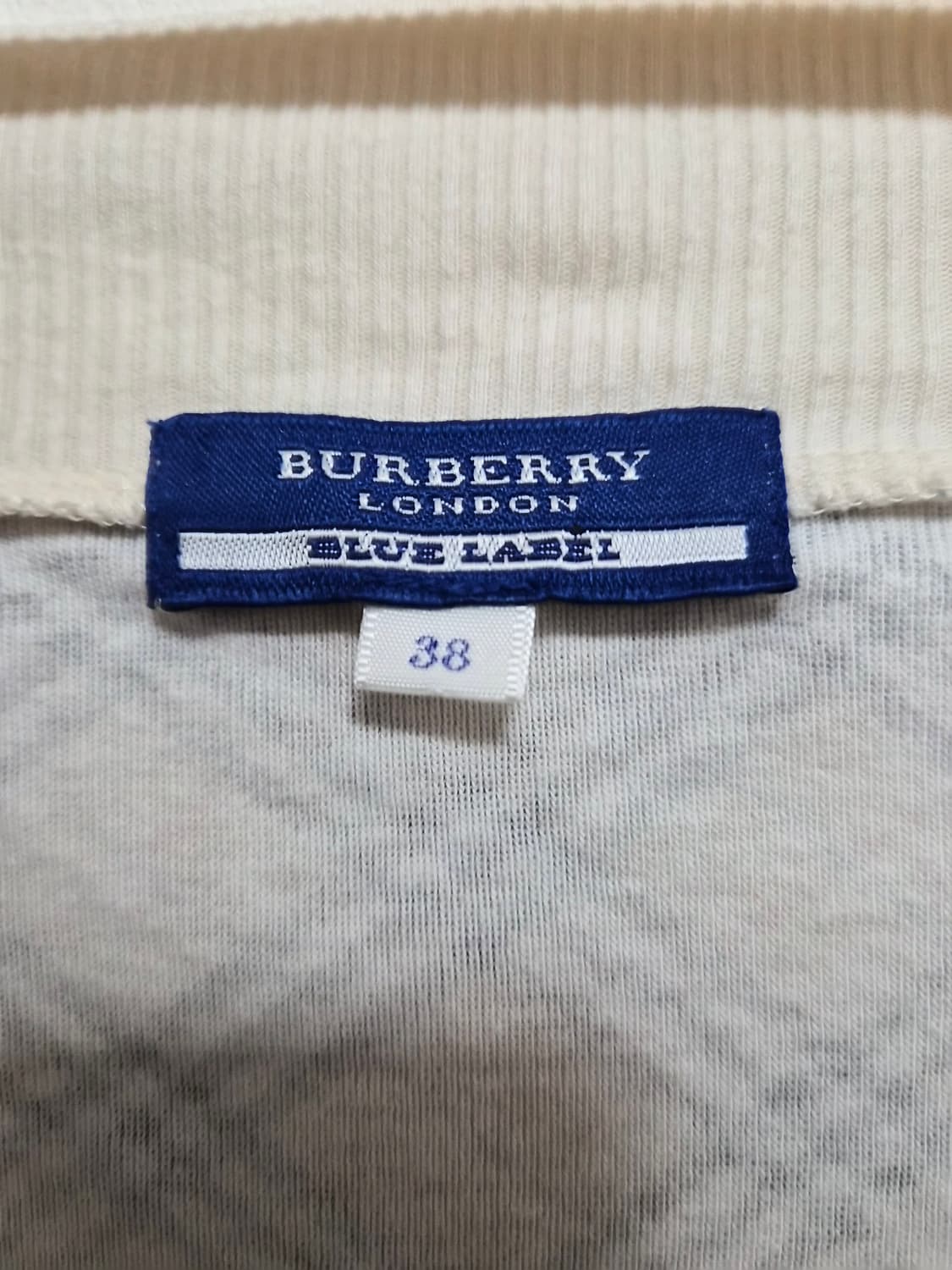 버버리블루라벨 노바체크 와이드 티셔츠 38 - T152 상품이미지4
