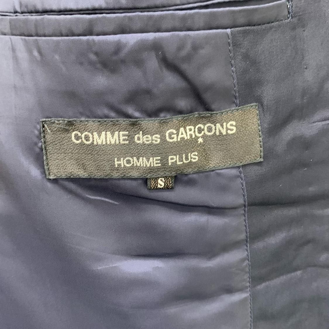 꼼데가르송 옴므 플러스 91s 디테일 딥네이비 셋업  상품이미지6