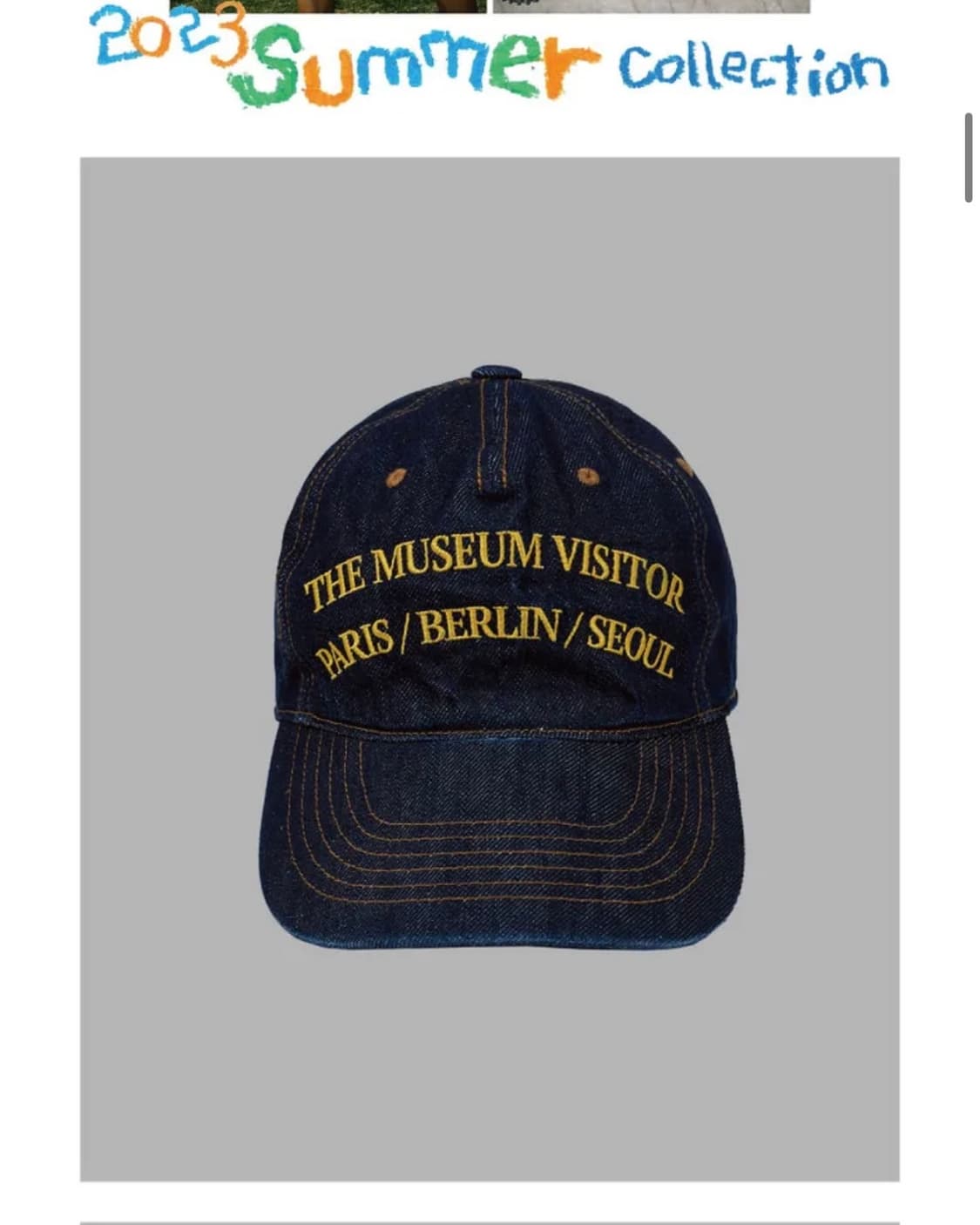 더뮤지엄지버터 볼캡 상품이미지1