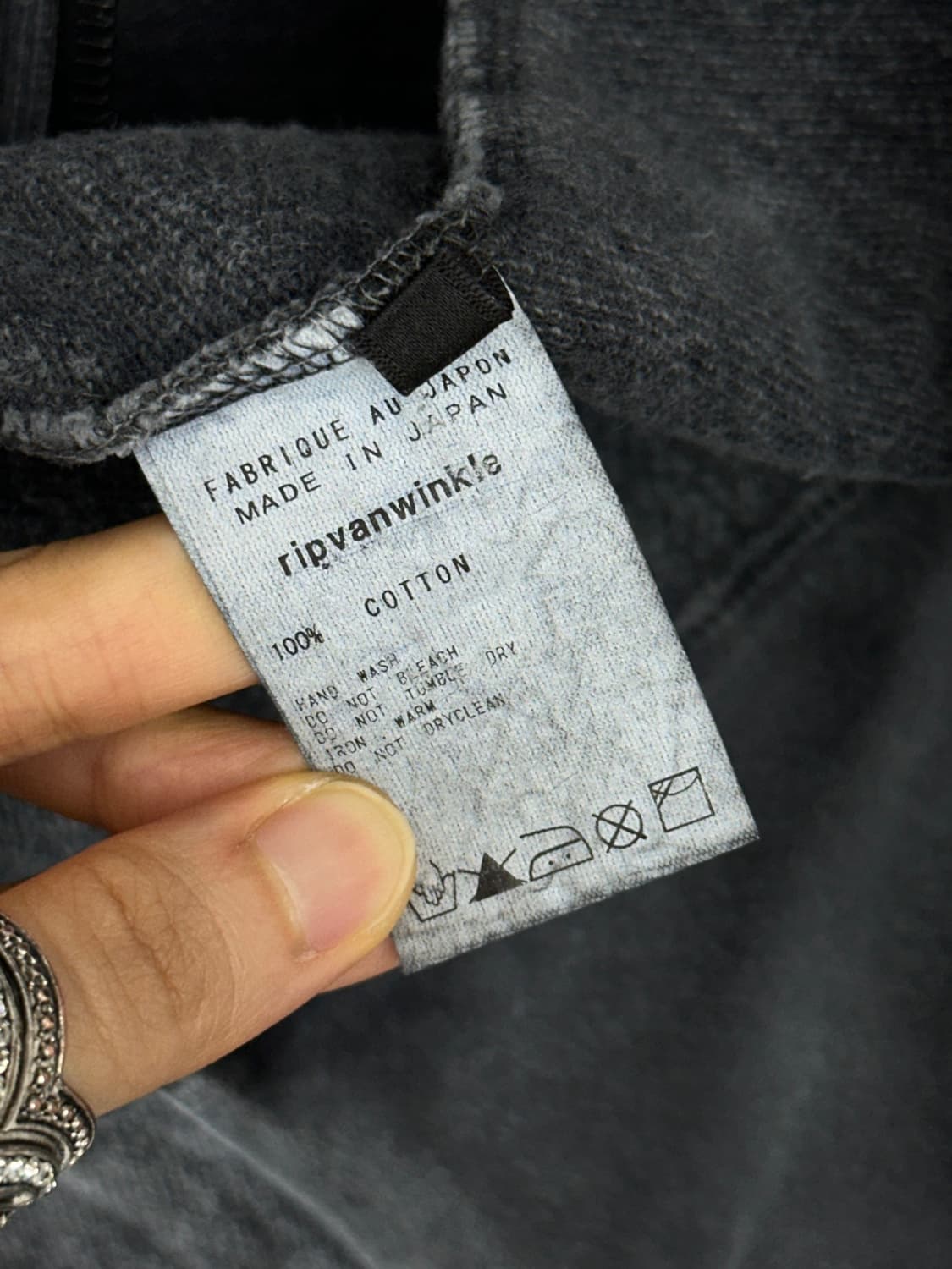 Ripvanwinkle Garment Dyed Double Zip Hoo 상품이미지8