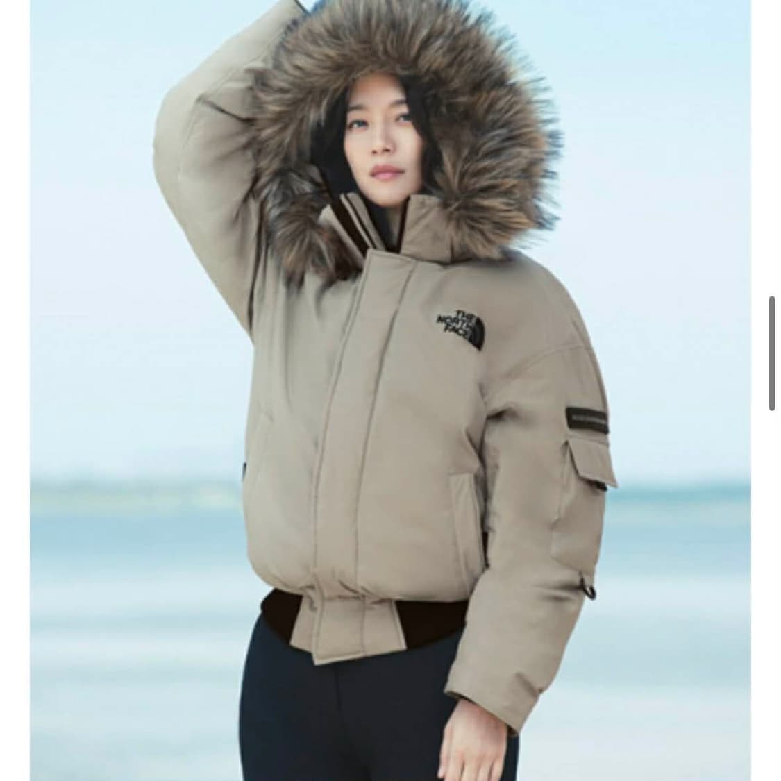 노스페이스 에코 폴라 다운 봄버 자켓 다운 패딩(L) 상품이미지1