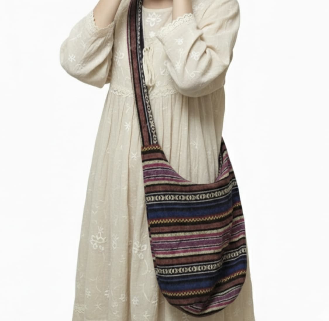 에스닉 패턴 크로스백/모리걸 빈티지/희귀 히피 상품이미지1