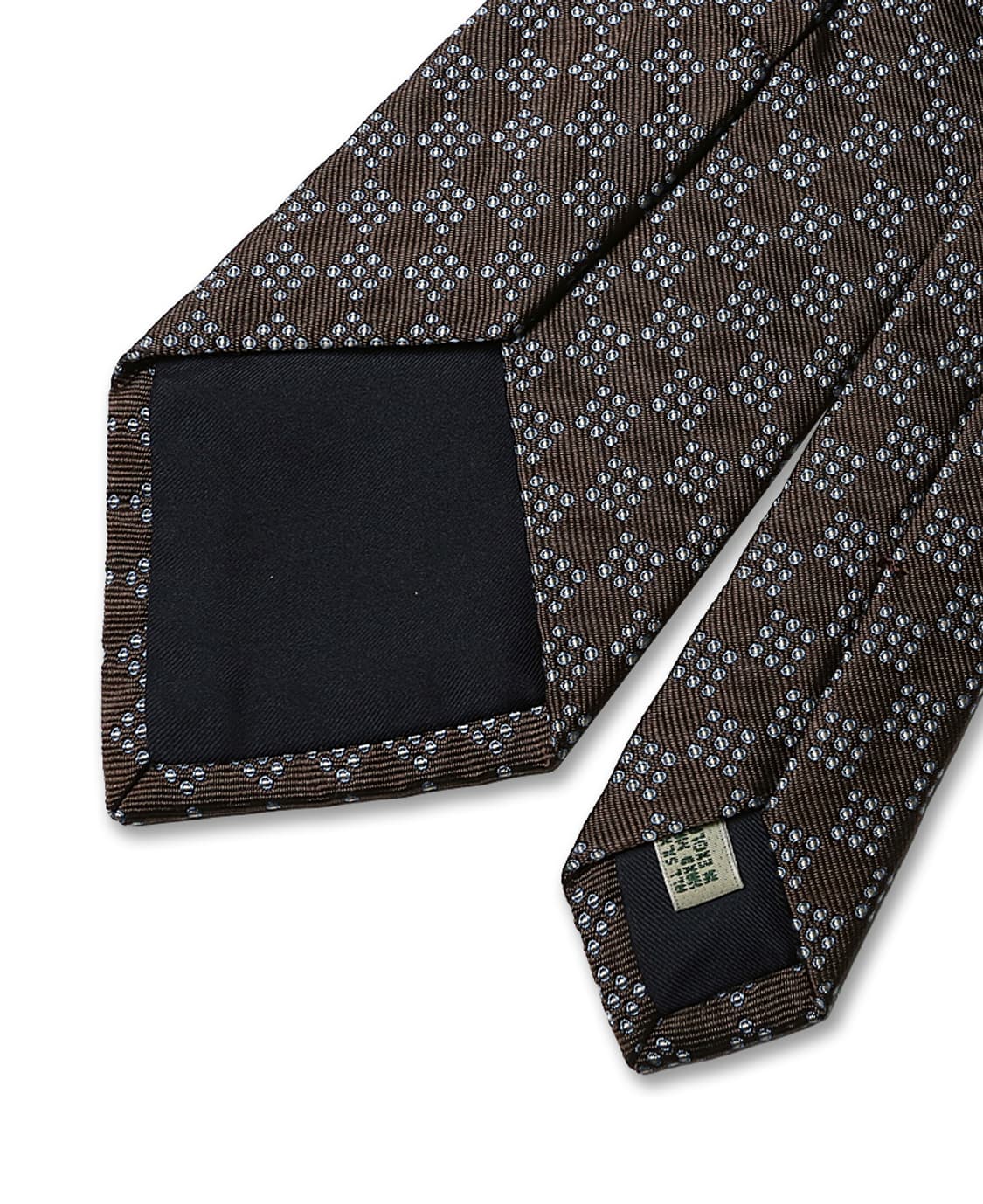 드레익스 [Drake's] 브라운 블루 도트 패턴 잉글랜드 핸드 타이 상품이미지5