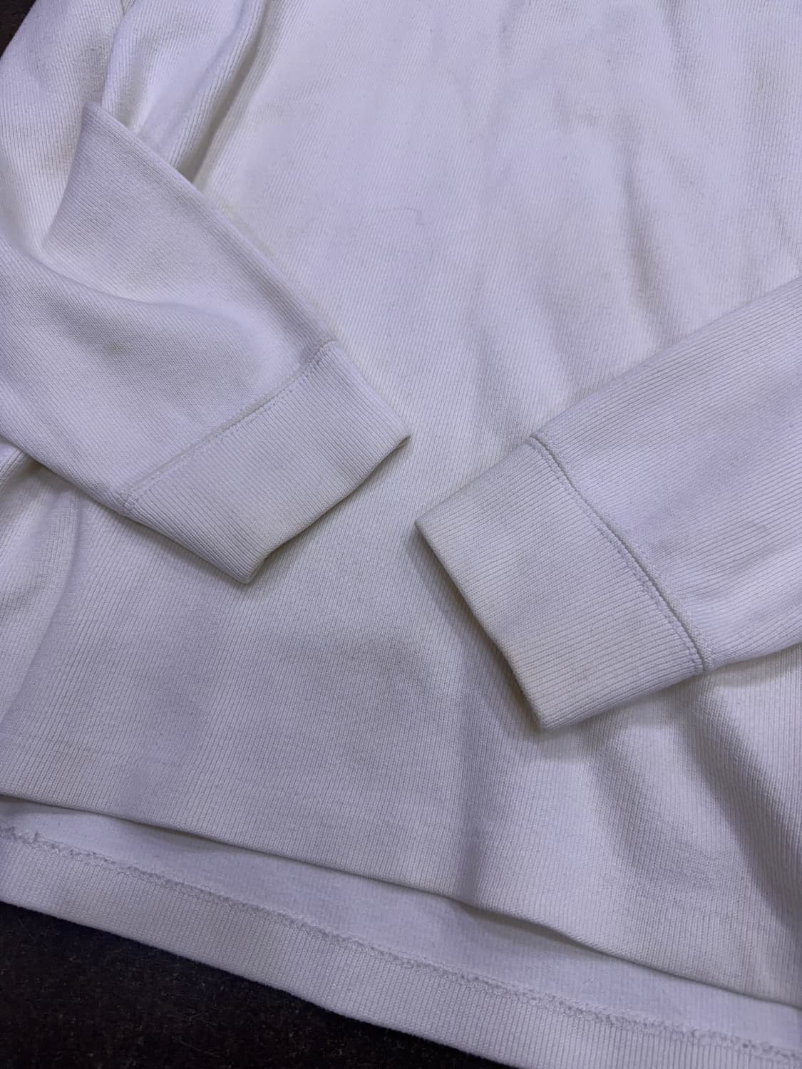 폴로 랄프로렌 더블 포니 자수 하프 집업 맨투맨 아이보리 L 상품이미지6