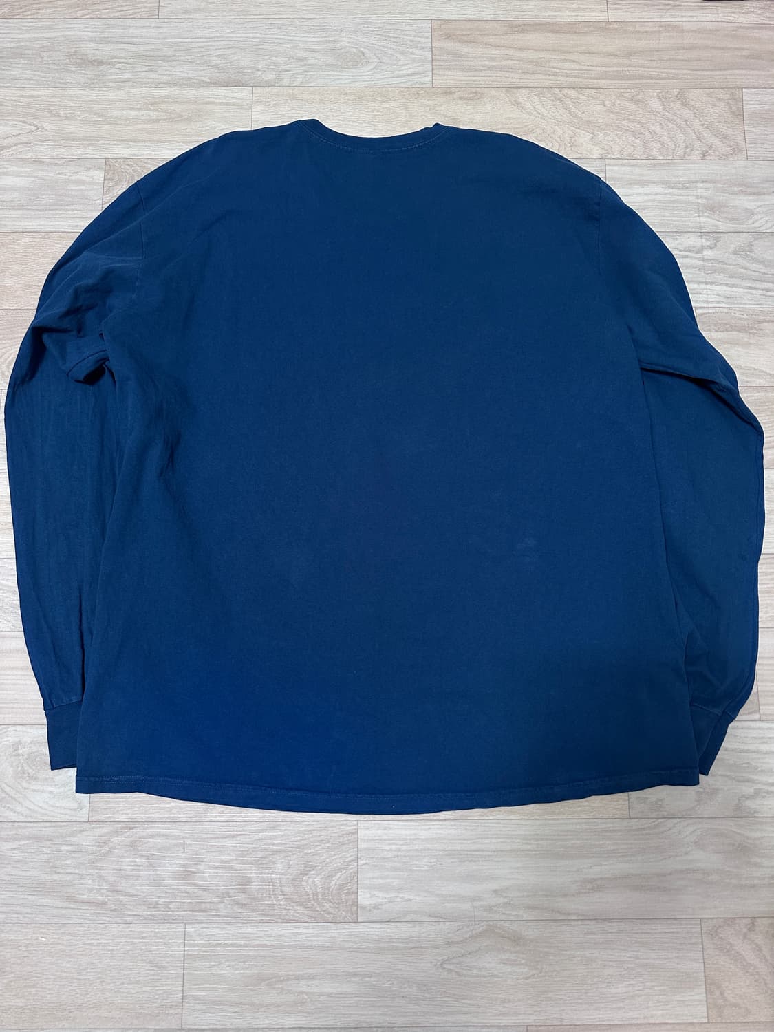 [XL] 스투시 슈페리어 퀄리티 피그먼트 다이드 롱슬리브 티셔츠 네이비 상품이미지3
