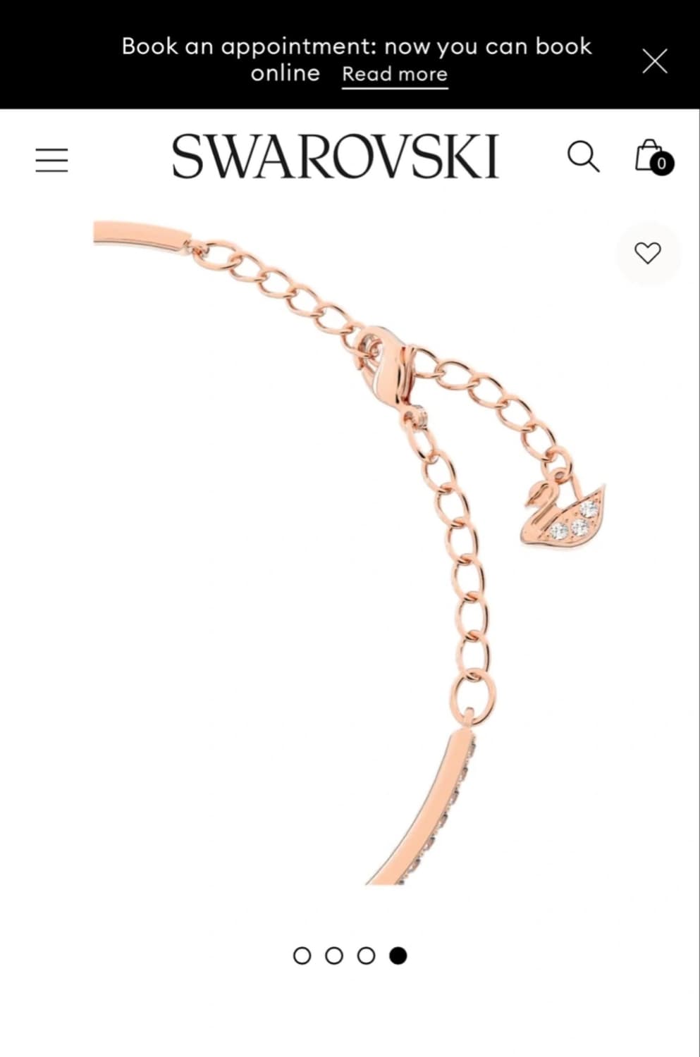 스와로브스키 로즈골드 팔찌 상품이미지3