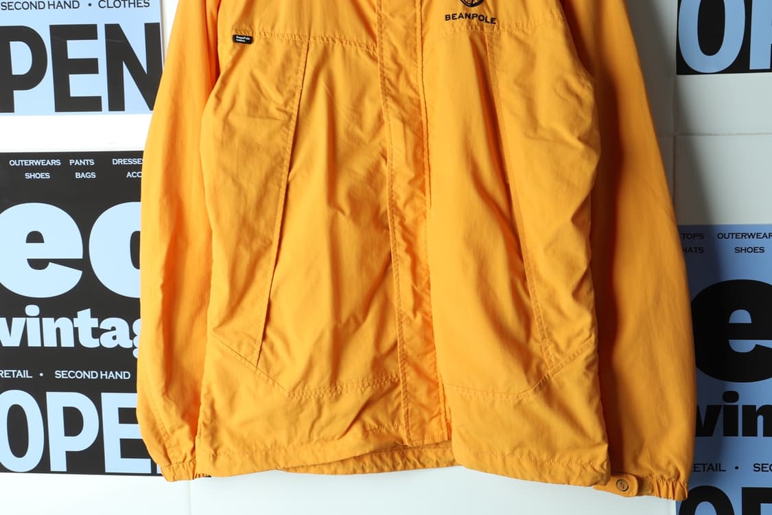 (L-XL) 빈폴 집업 바람막이 점퍼자켓 주황 등산 기능성-H32691 상품이미지4