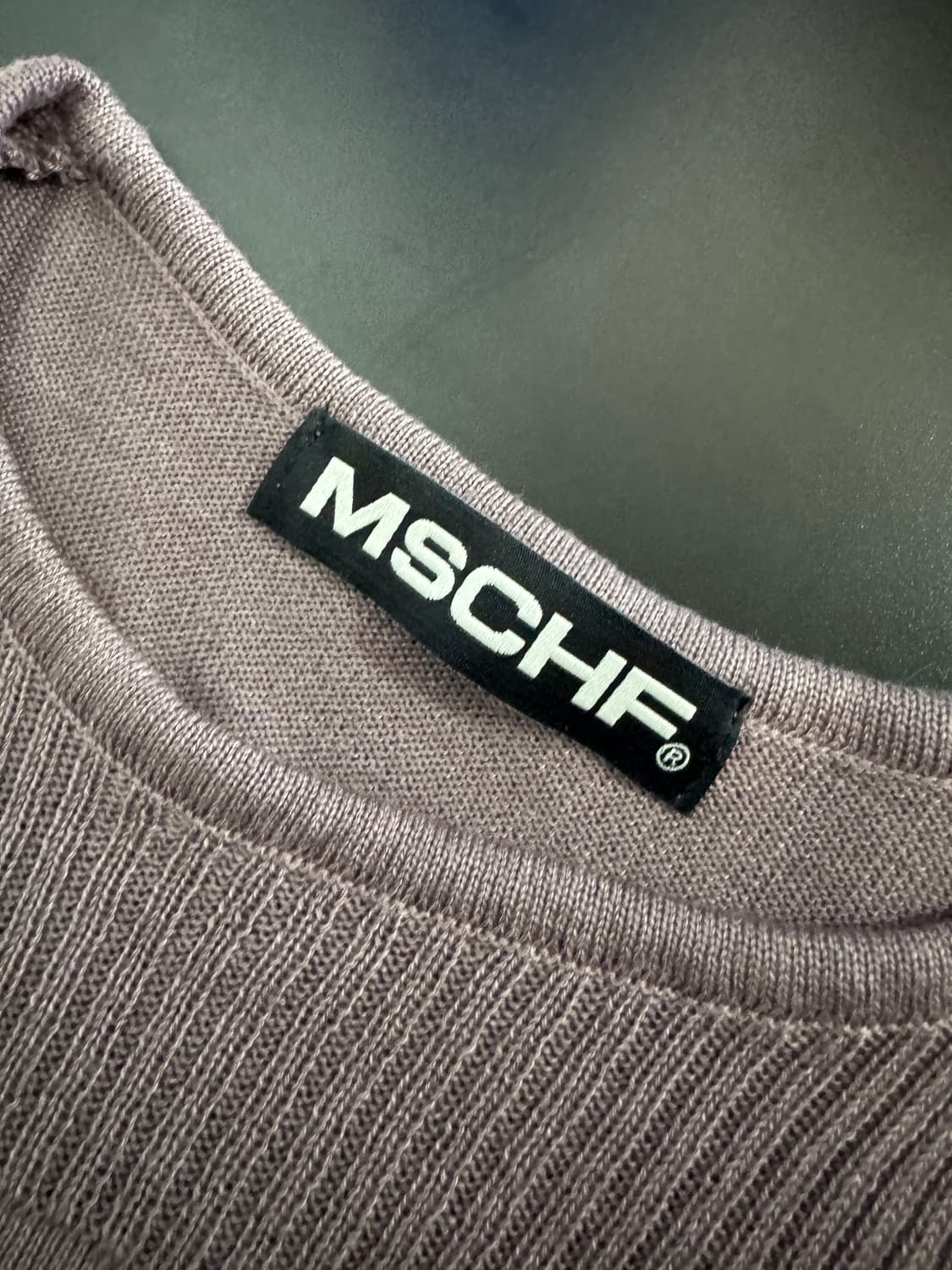 희귀!! 여성 미스치프 MSCHF 롬버스 반팔 니트 S 브라운 상품이미지3